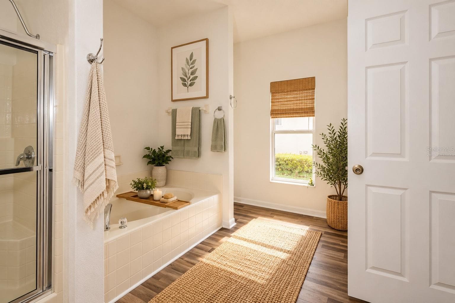 Virtually Staged Master Bath - 46 LLAMA TRL, PALM COAST