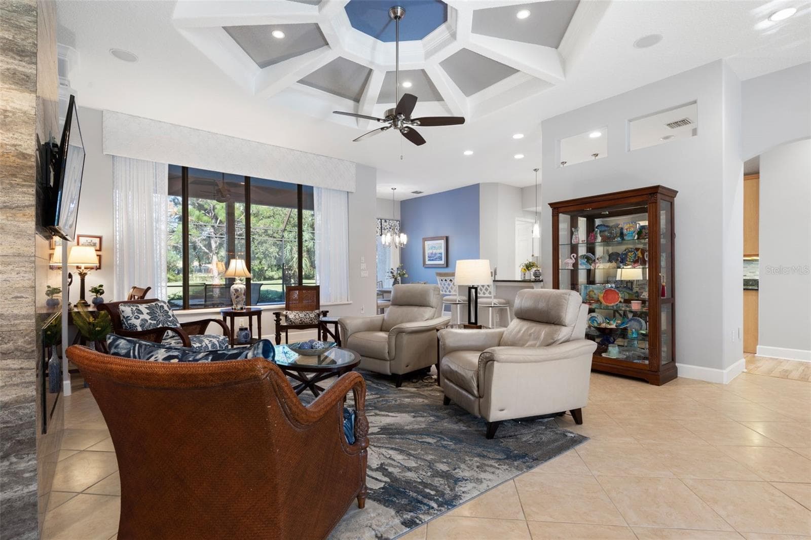 Stunning Ceiling Details - 47 EASTLAKE DR, PALM COAST