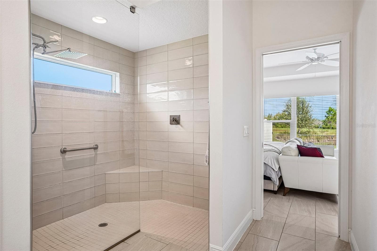 Tiled shower - 2227 LANDREA LOOP, THE VILLAGES