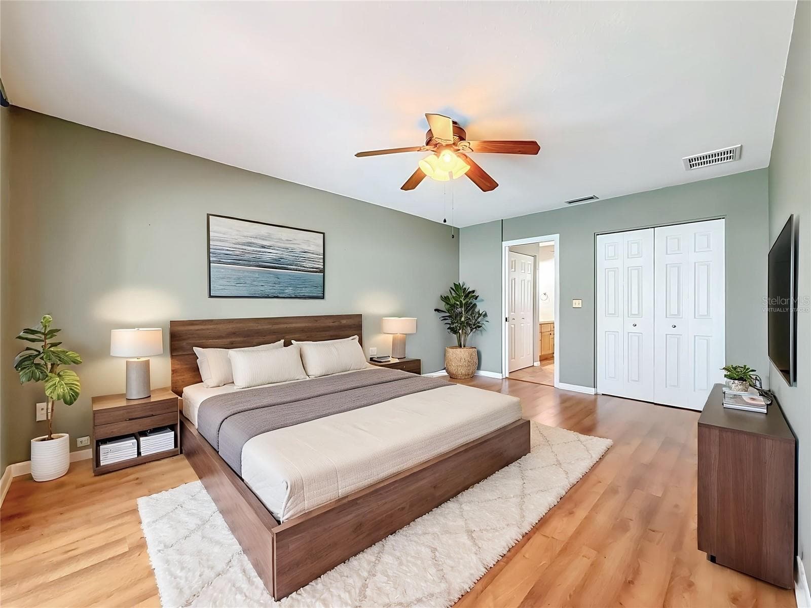 Virtually staged primary BR - 3120 SWAN LN, SAFETY HARBOR