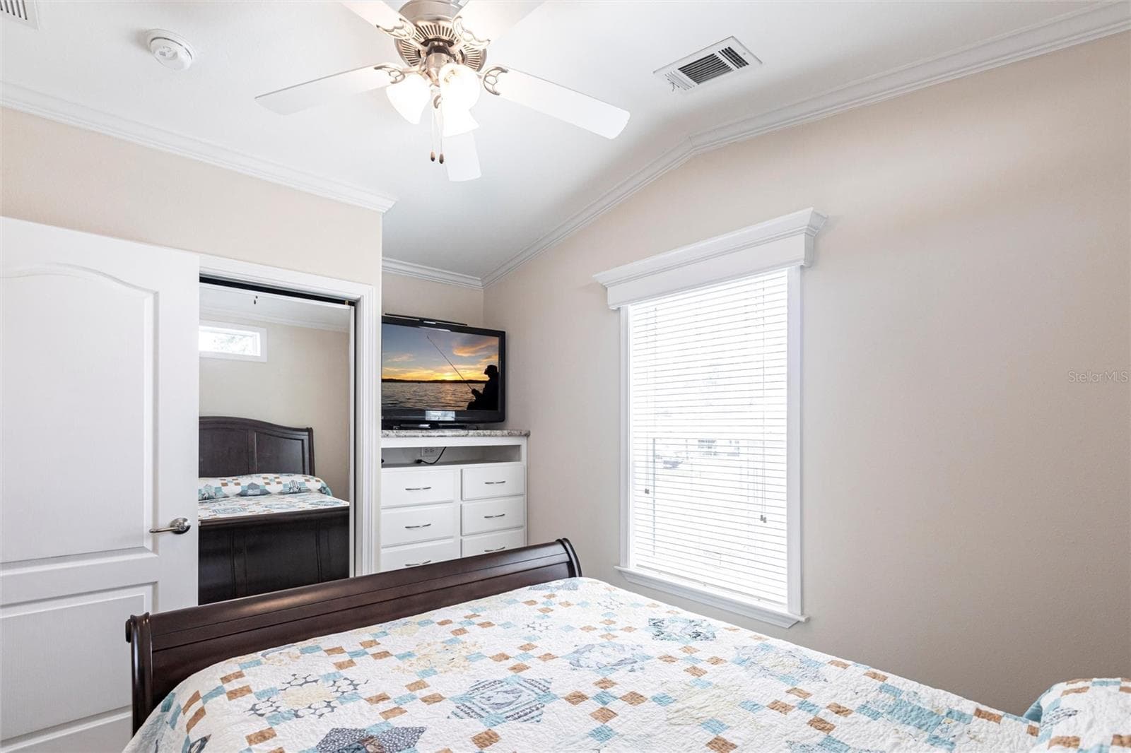Bedroom built in dresser and sliding closet doors - 1329 TROUT, PUNTA GORDA