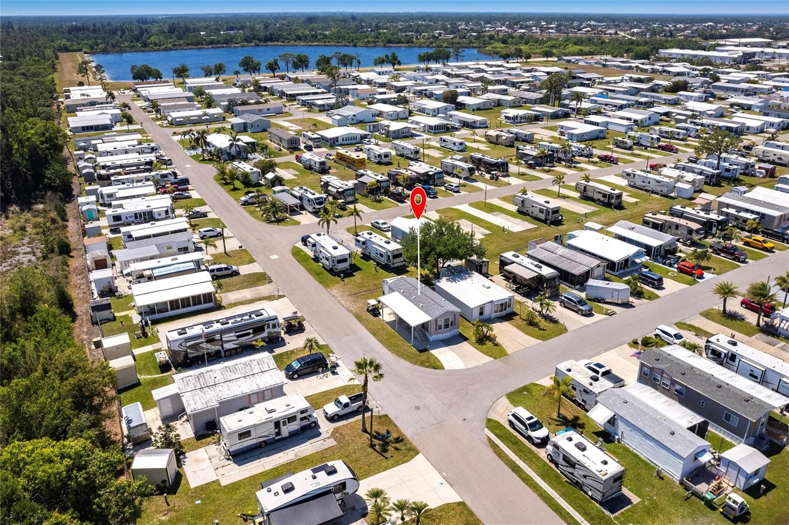 Aerial view - 1329 TROUT, PUNTA GORDA