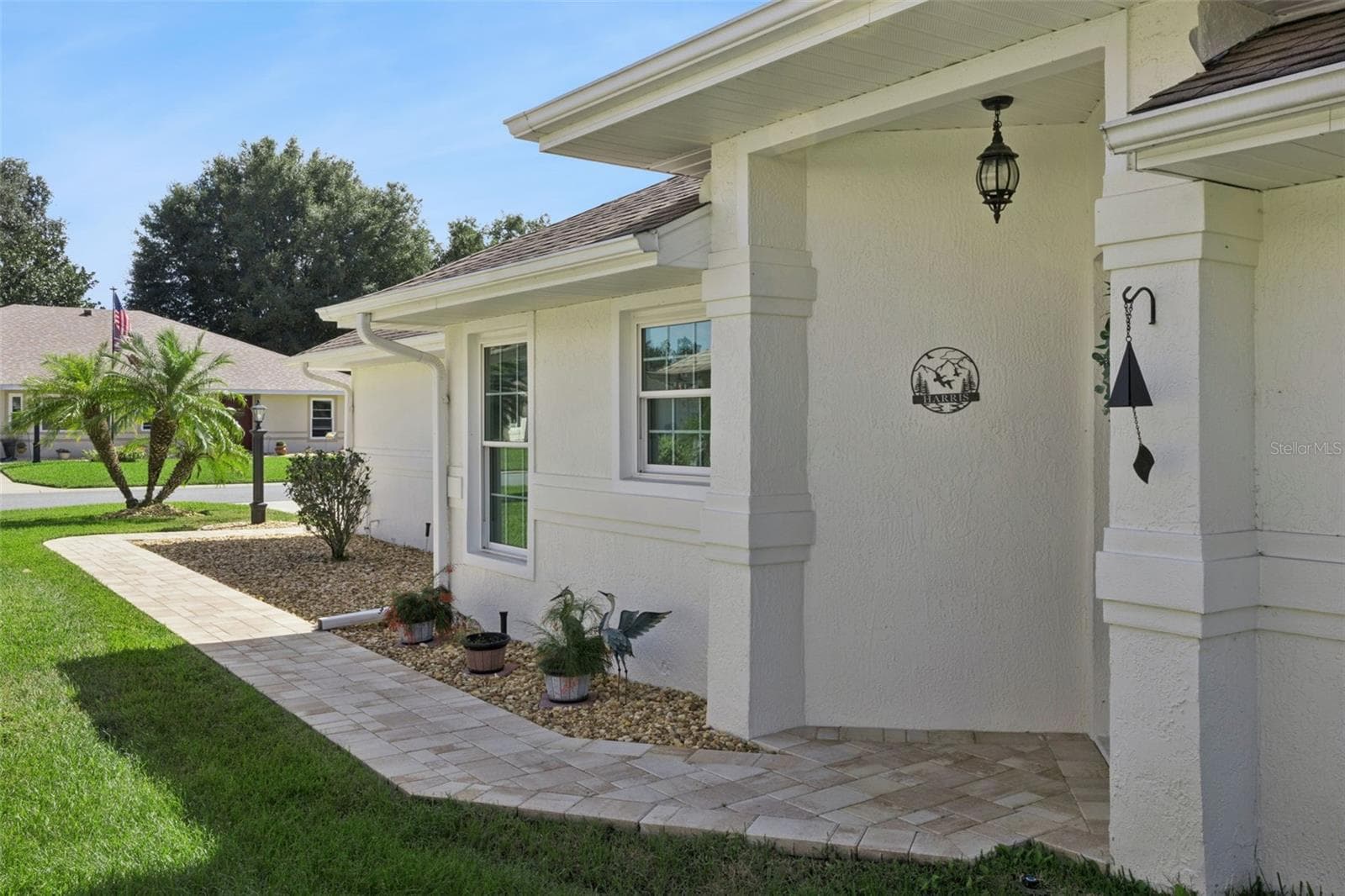 Side entry with paver walkway - 5853 PRINCESS CAROLINE PL, LEESBURG