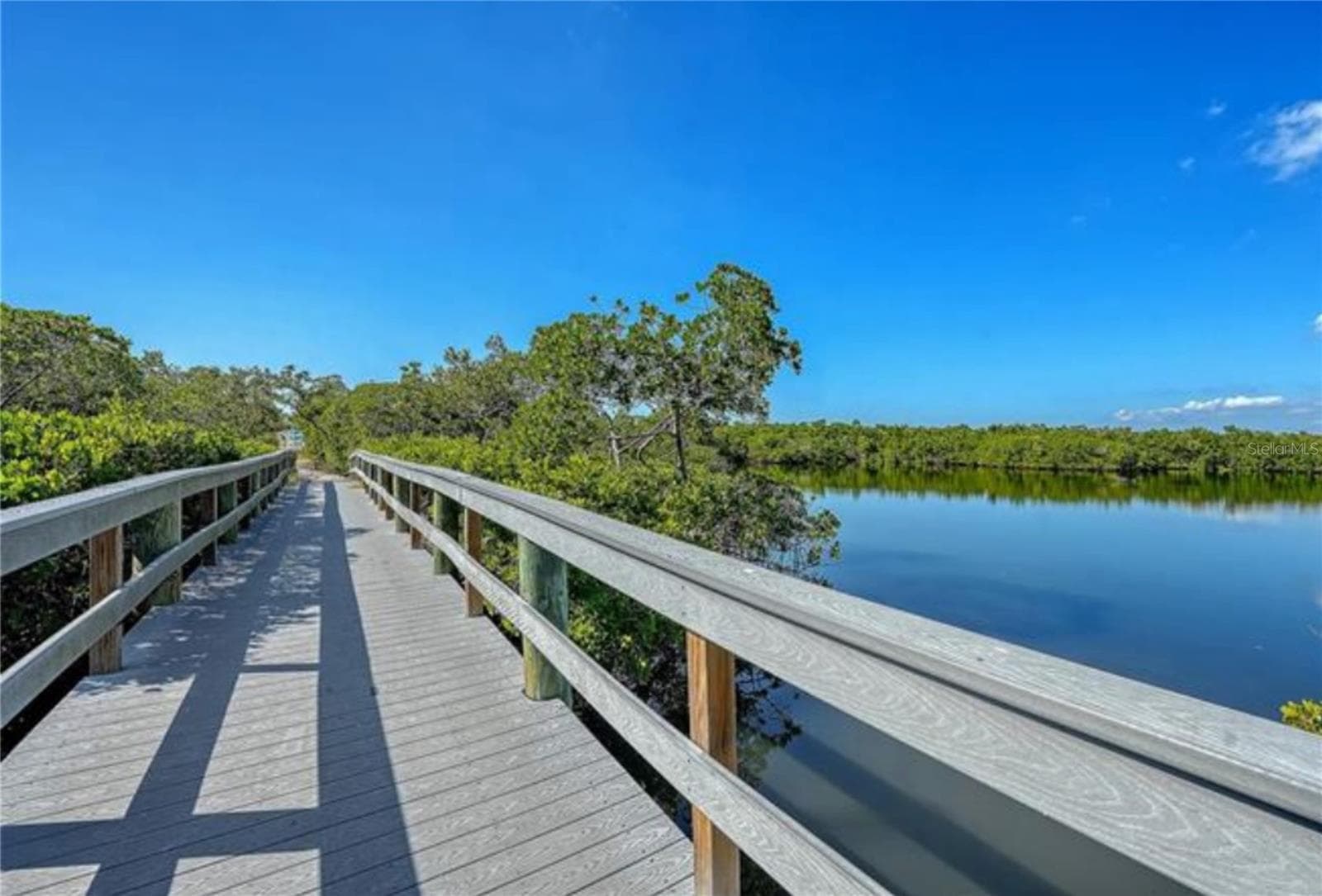 Community boardwalk leading to Roberts Bay fishing pier and kayak launch. - 1720 KESTRAL PARK WAY S #49, SARASOTA