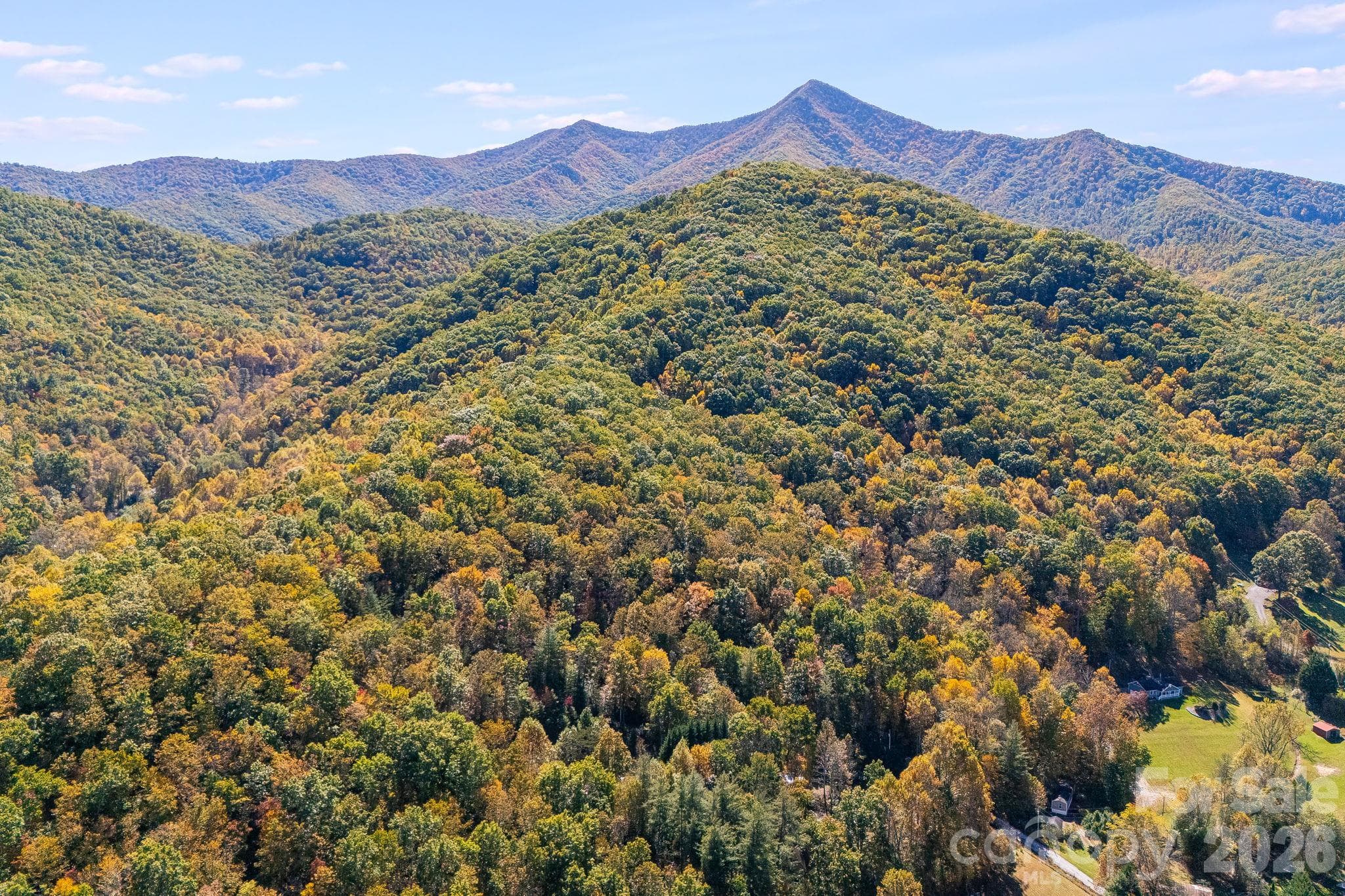 Pristine views on your drive to your future home site at Mt. Pisgah and the nearby mountain range. - 20 Santeelah Drive, Candler