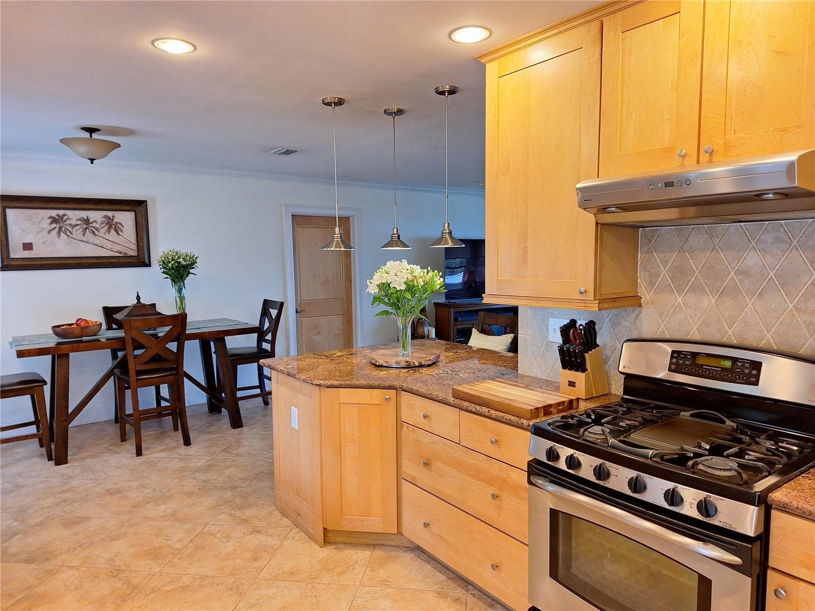 Kitchen to Dining. - 456 W 10TH AVE, MOUNT DORA