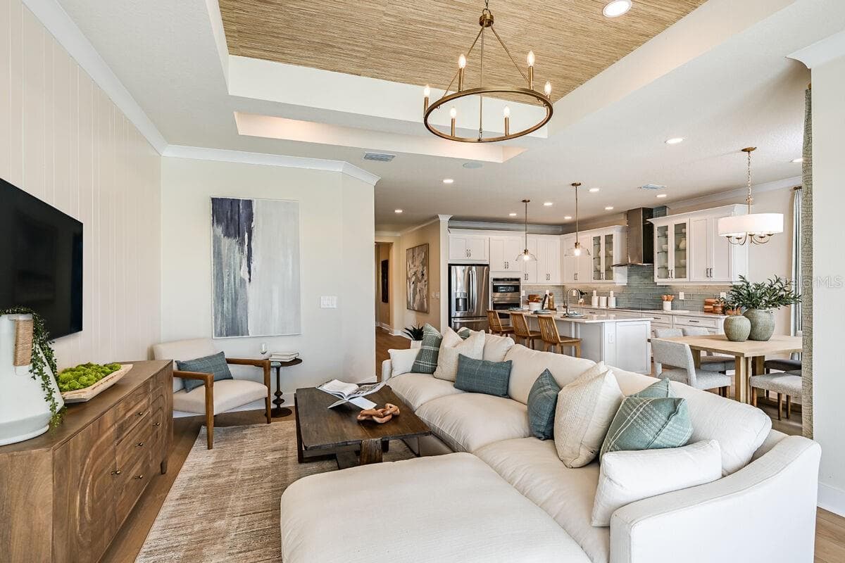 Great Room-Pictures are of Model Home for representational purposes only. - 24496 SW KINGSWAY CIR, LAKE SUZY