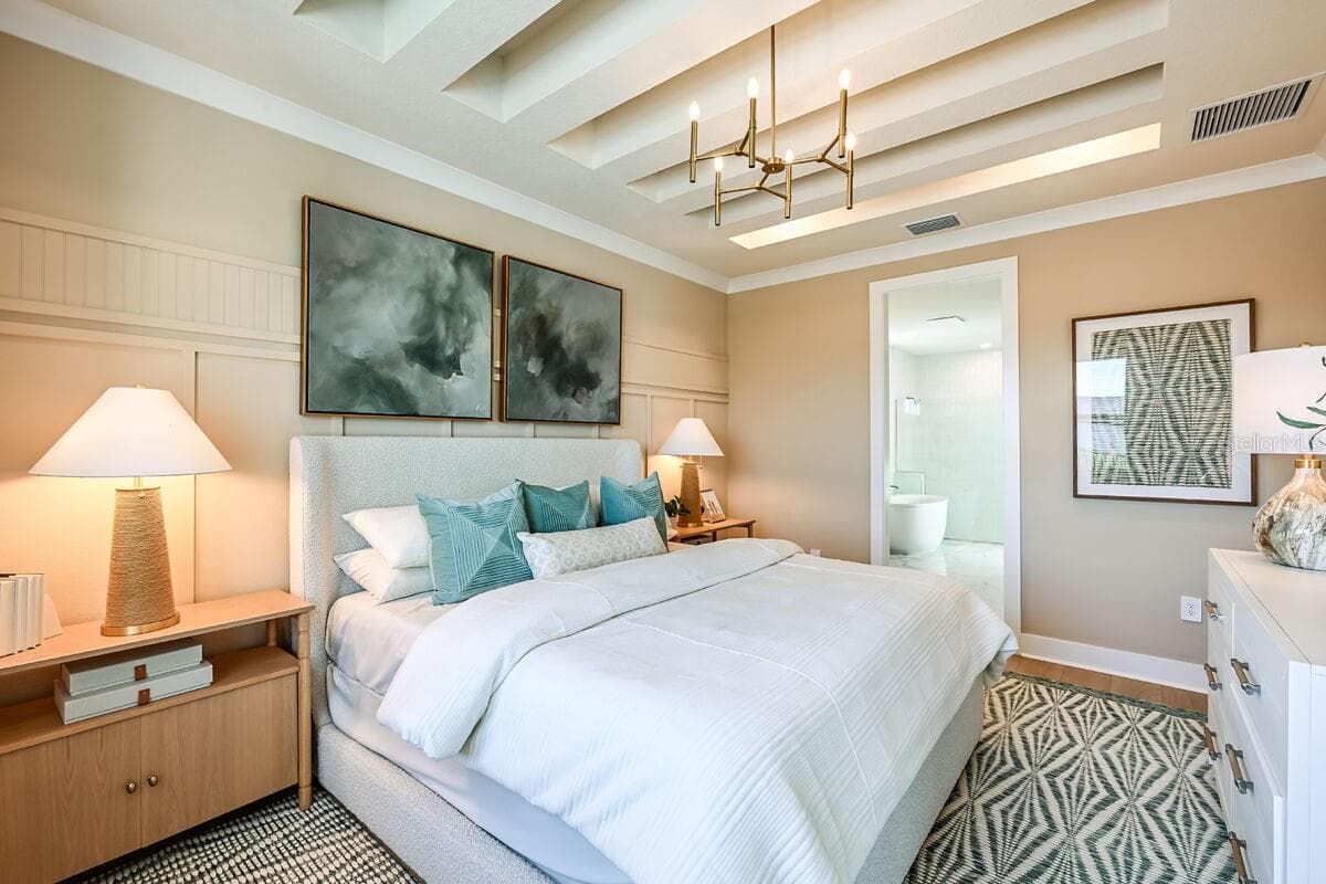 Primary Bedroom-Pictures are of Model Home for representational purposes only. - 24496 SW KINGSWAY CIR, LAKE SUZY