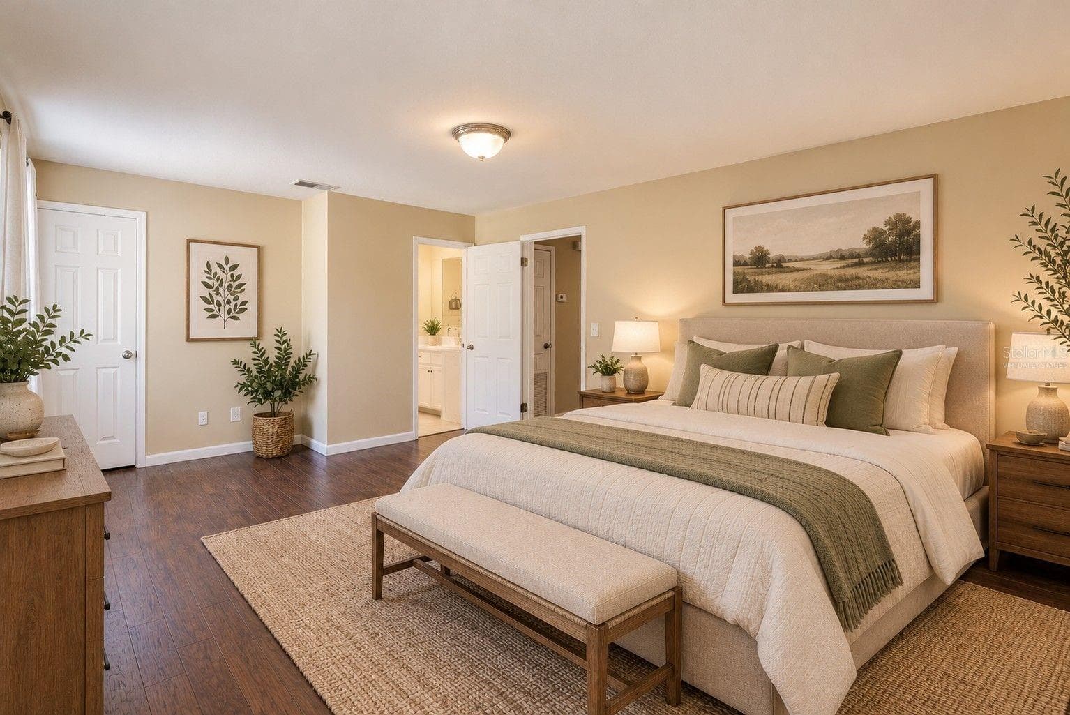 Primary Bedroom - Virtually Staged - 233 EDGEWOOD DR, CLERMONT