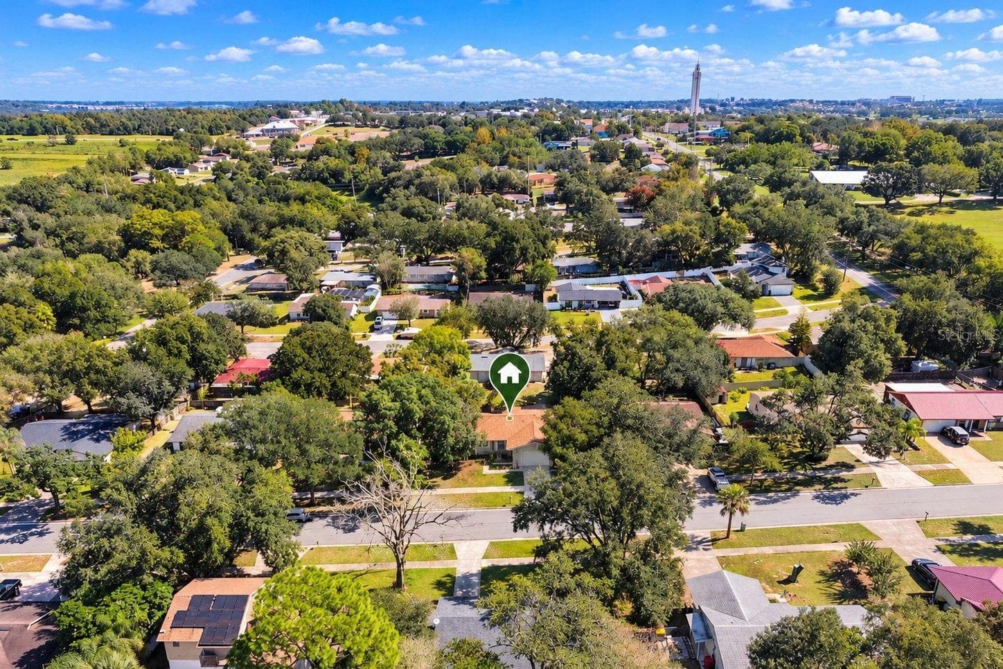 Aerial Facing East - 233 EDGEWOOD DR, CLERMONT