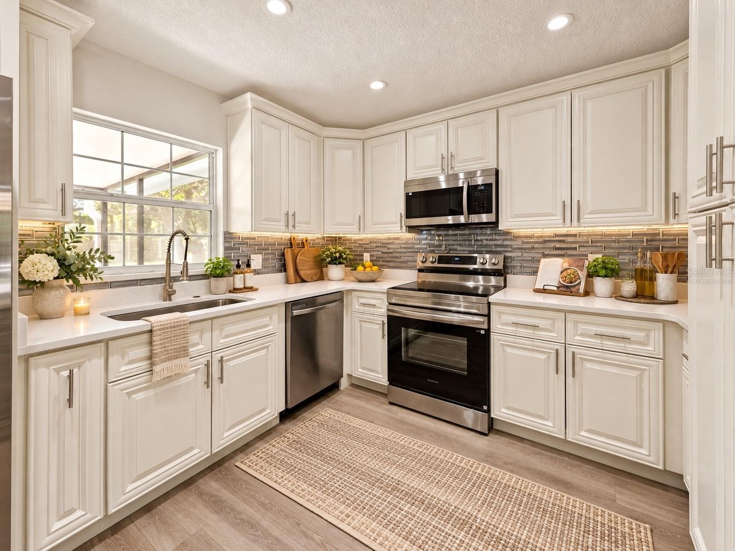 Virtually Staged Kitchen Sink & Appliance Suite - 720 GEORGIA AVE, LONGWOOD