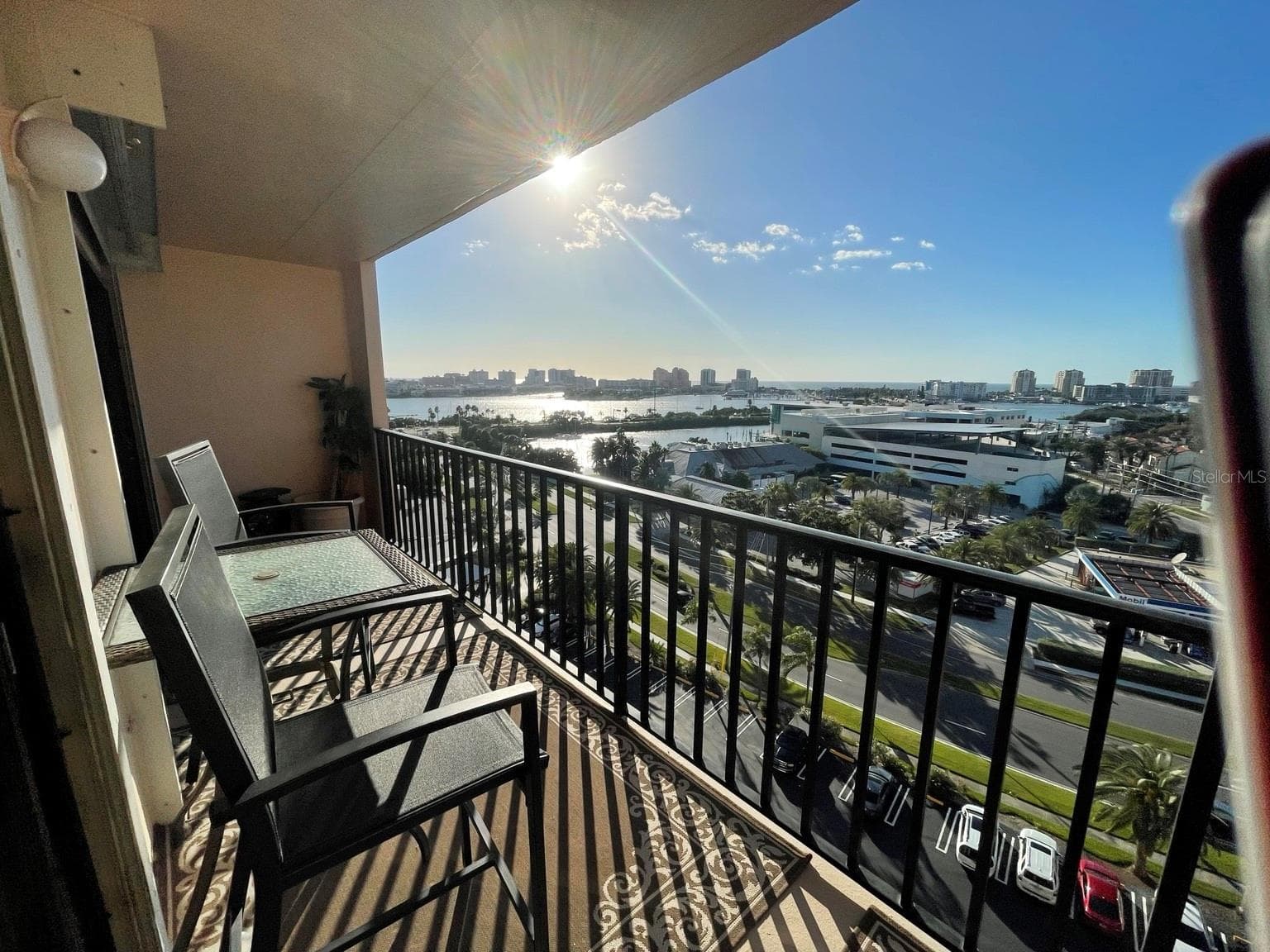 Private balcony overlooking Clearwater Beach and waterways - 51 ISLAND WAY #1109, CLEARWATER