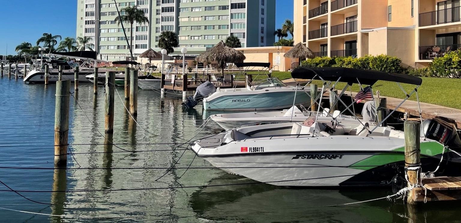 View of the 16 slip marina - 51 ISLAND WAY #1109, CLEARWATER
