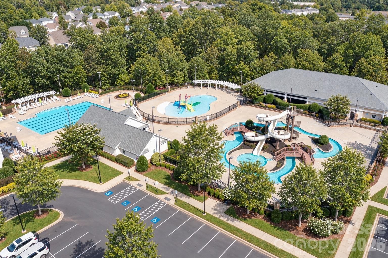 Millbridge community water slide and lazy river.  Included with your HOA. - 1550 Millbridge Parkway, Waxhaw