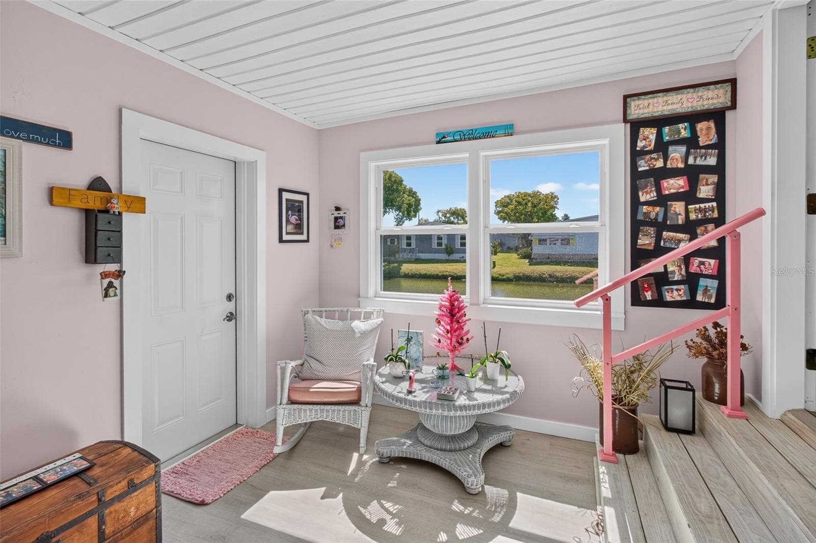 Exterior door to back yard, stairs to main level - 176 CLUBVIEW DR #3, SAFETY HARBOR