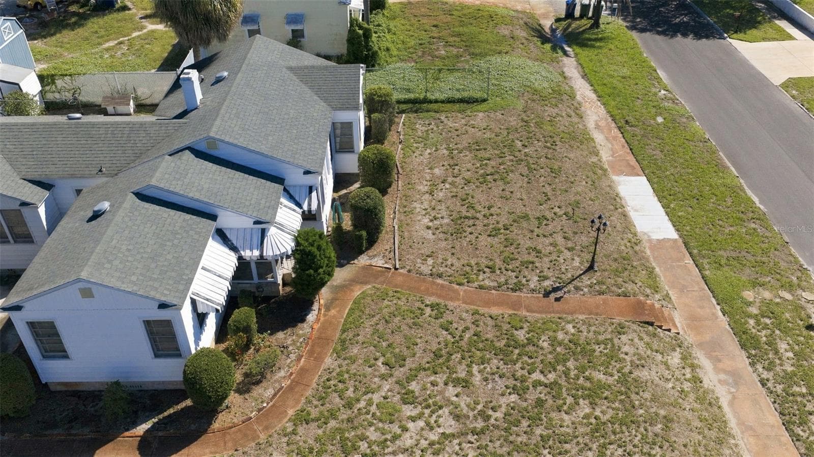 Overhead Front Exterior Facing South to North A Street - 3817 W NORTH A ST, TAMPA