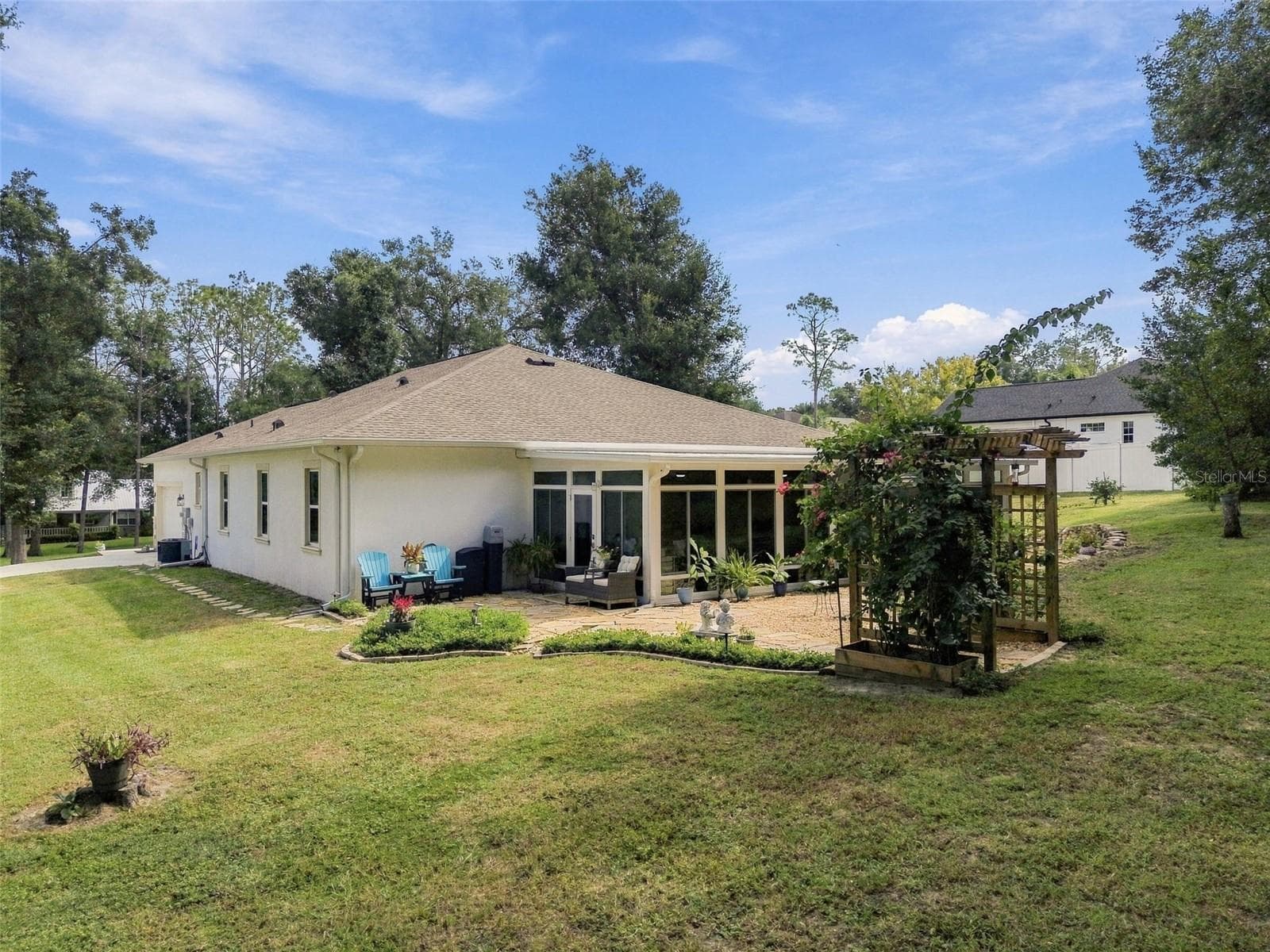 View of Back of Home - 9909 PINE LEAF LN, DADE CITY