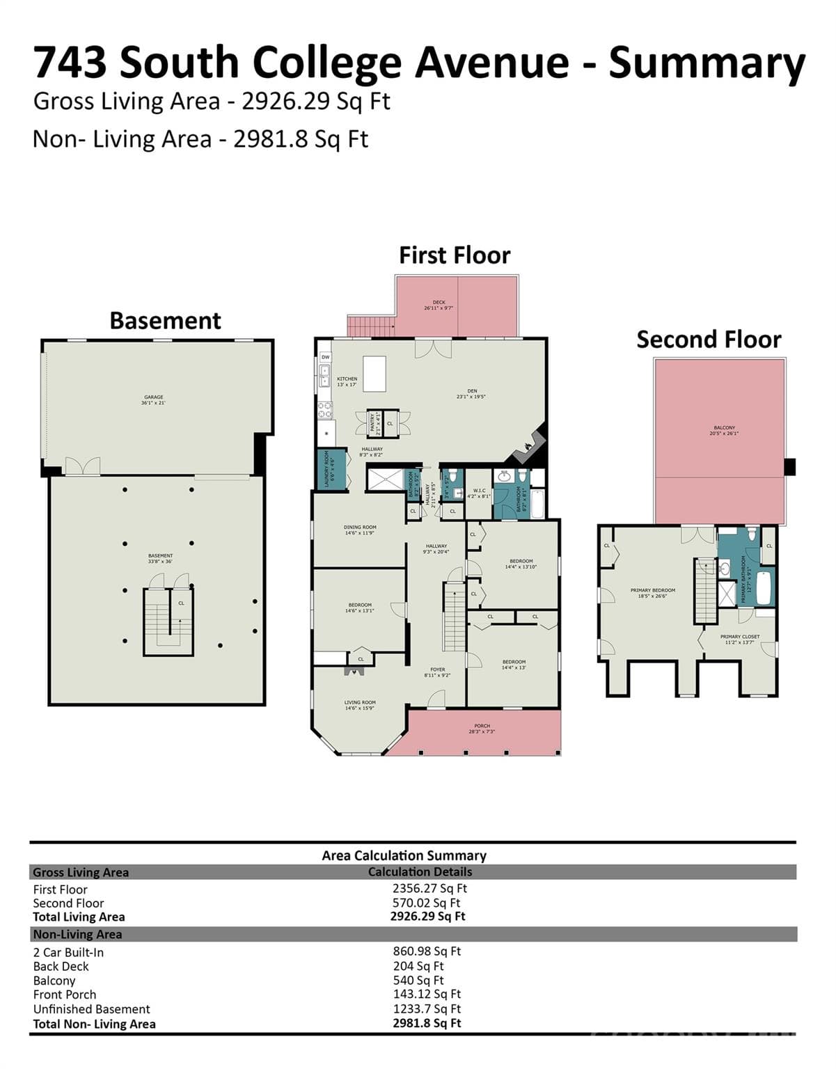Floor Plan - 743 S College Avenue, Newton
