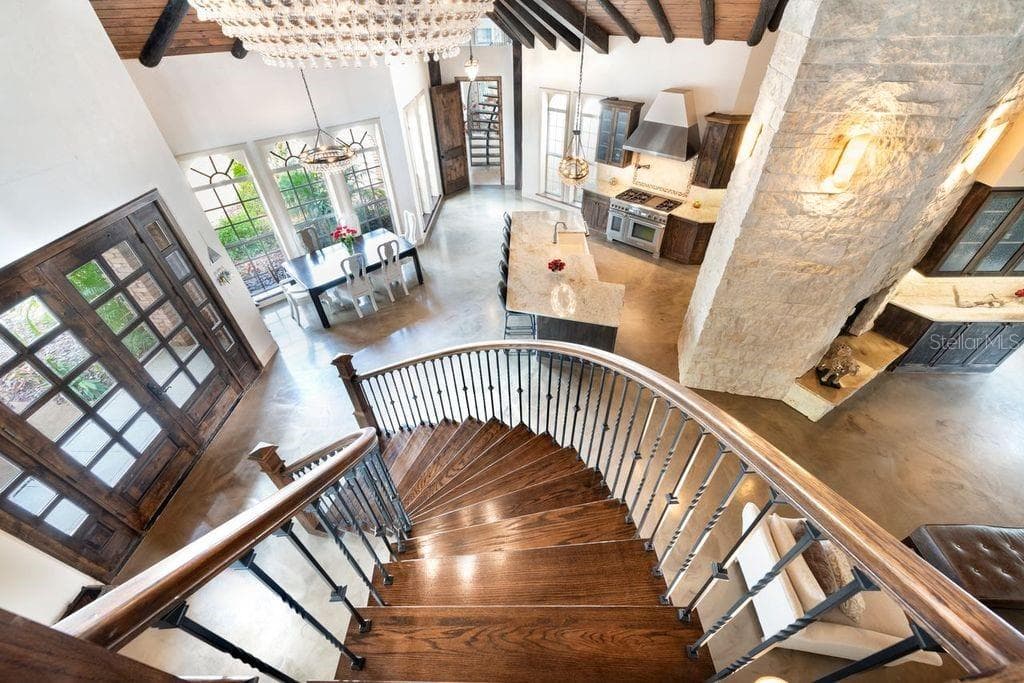Beautiful view of kitchen from loft - 2627 JOHN ANDERSON DR, ORMOND BEACH