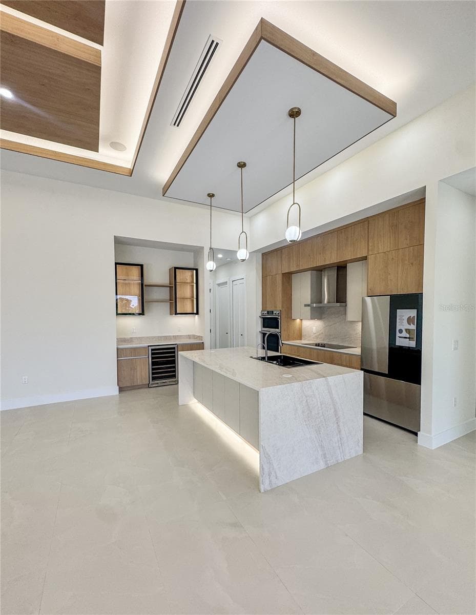 Custom Kitchen with Island and Built-In Appliances - 8568 SANTA CRUZ DR, PORT CHARLOTTE
