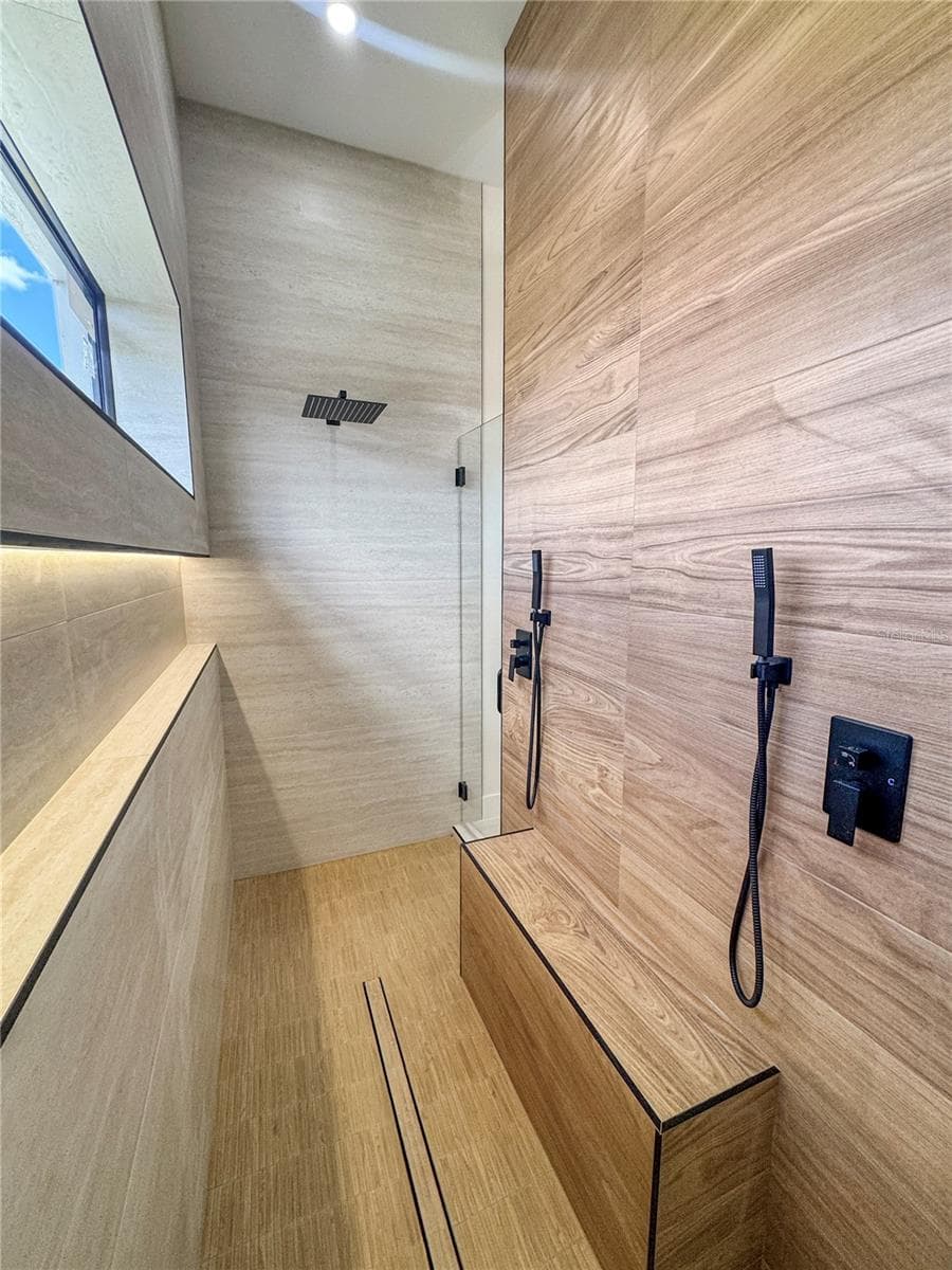 Master Bathroom with Walk-In Double Shower and Custom Tile - 8568 SANTA CRUZ DR, PORT CHARLOTTE