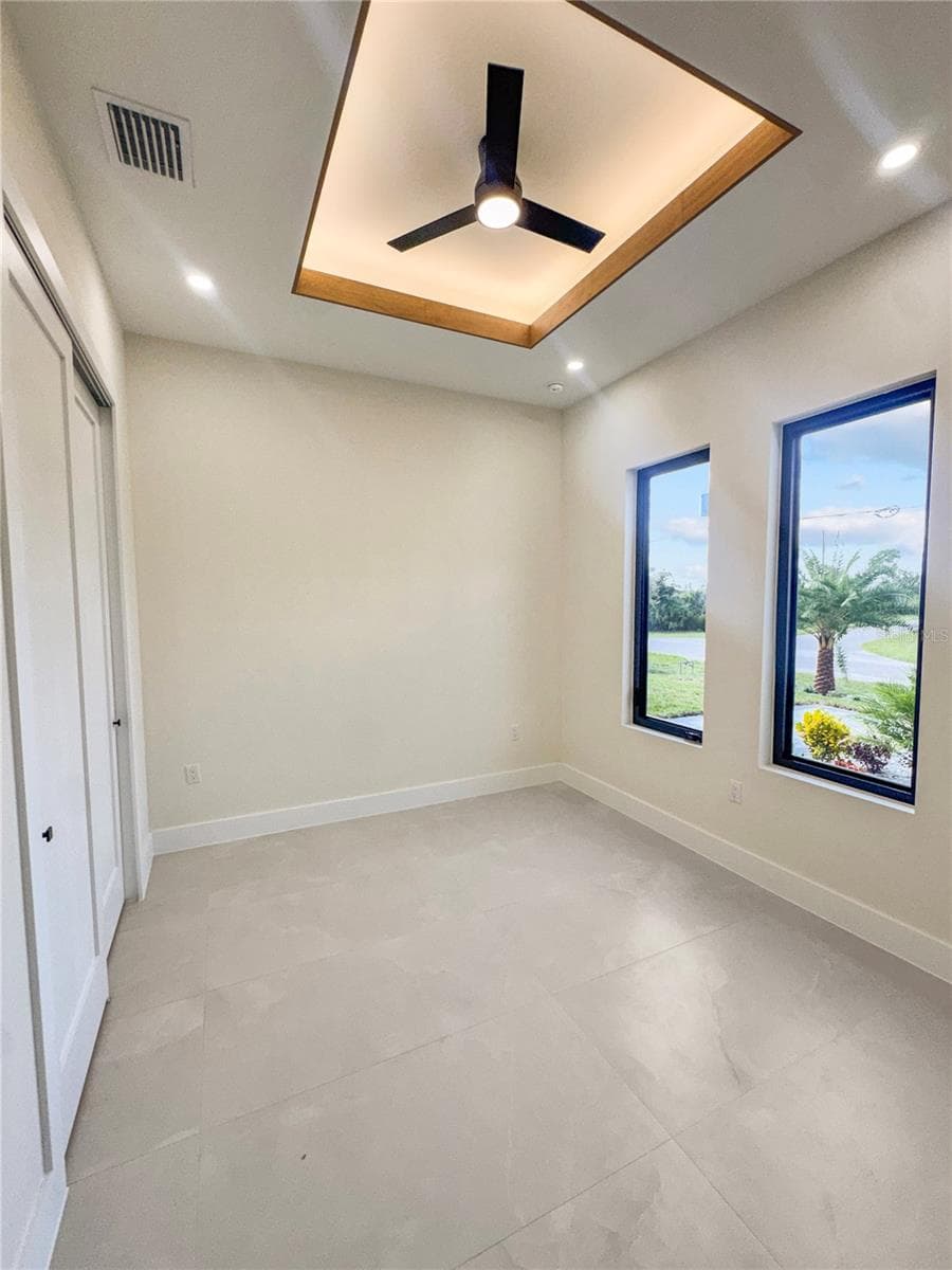 Bedroom 4 with Custom Ceiling and LED Lighting - 8568 SANTA CRUZ DR, PORT CHARLOTTE