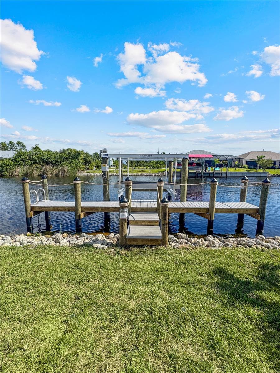 Private Dock and Boat Lift on Canal - 8568 SANTA CRUZ DR, PORT CHARLOTTE