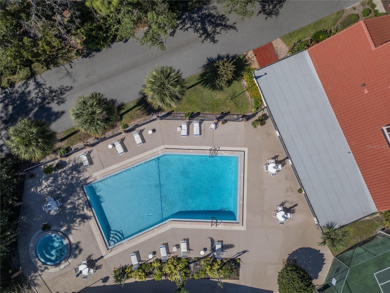 aerial pool view - 1166 CARMEL CIR #200, CASSELBERRY