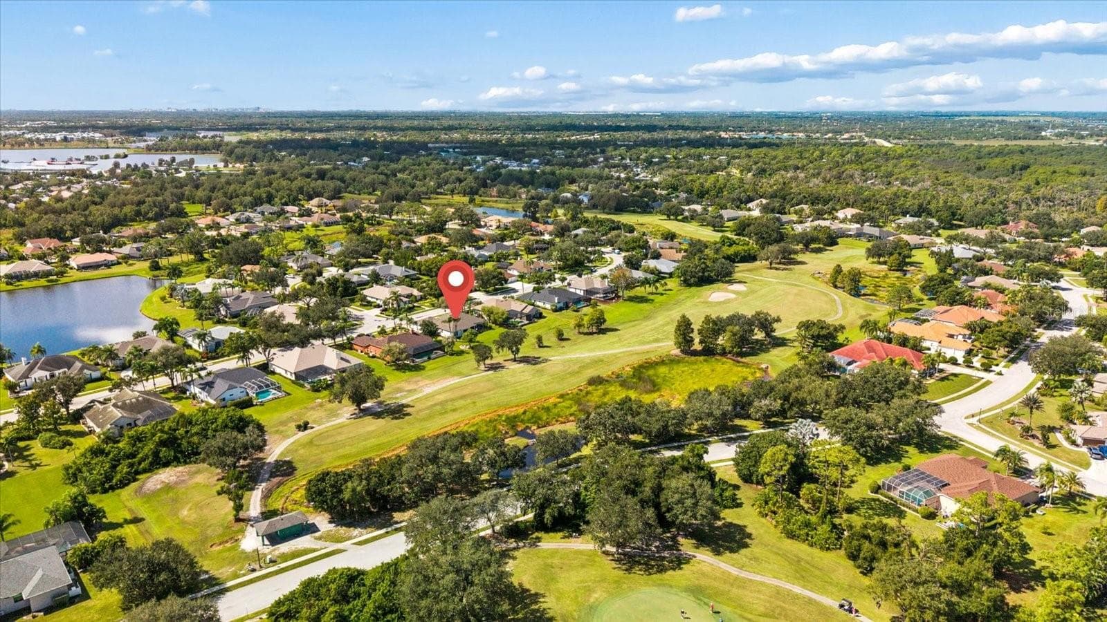 aerial view of home - 9921 LAUREL VALLEY AVENUE CIR, BRADENTON