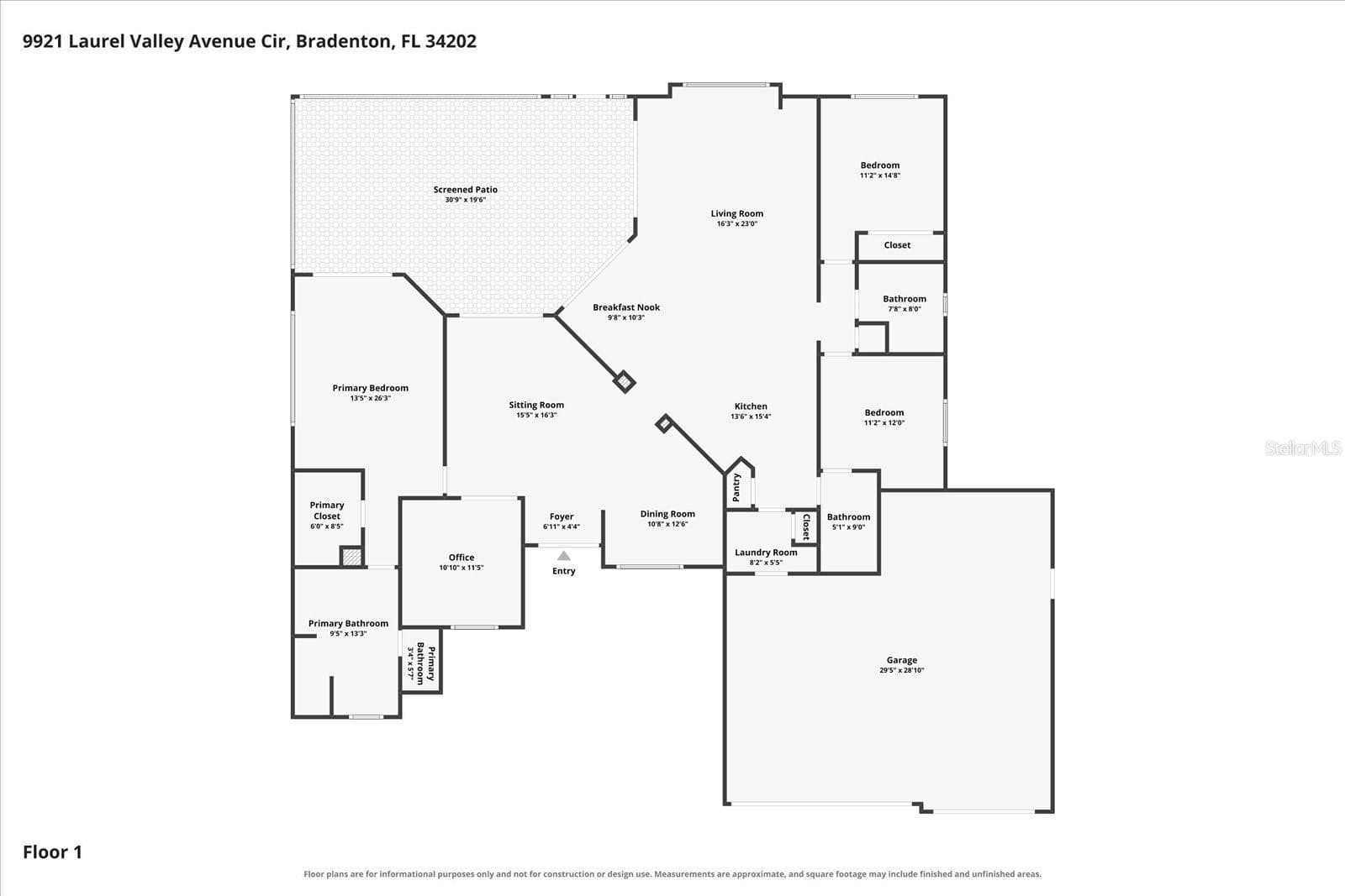 Floor plan - 9921 LAUREL VALLEY AVENUE CIR, BRADENTON