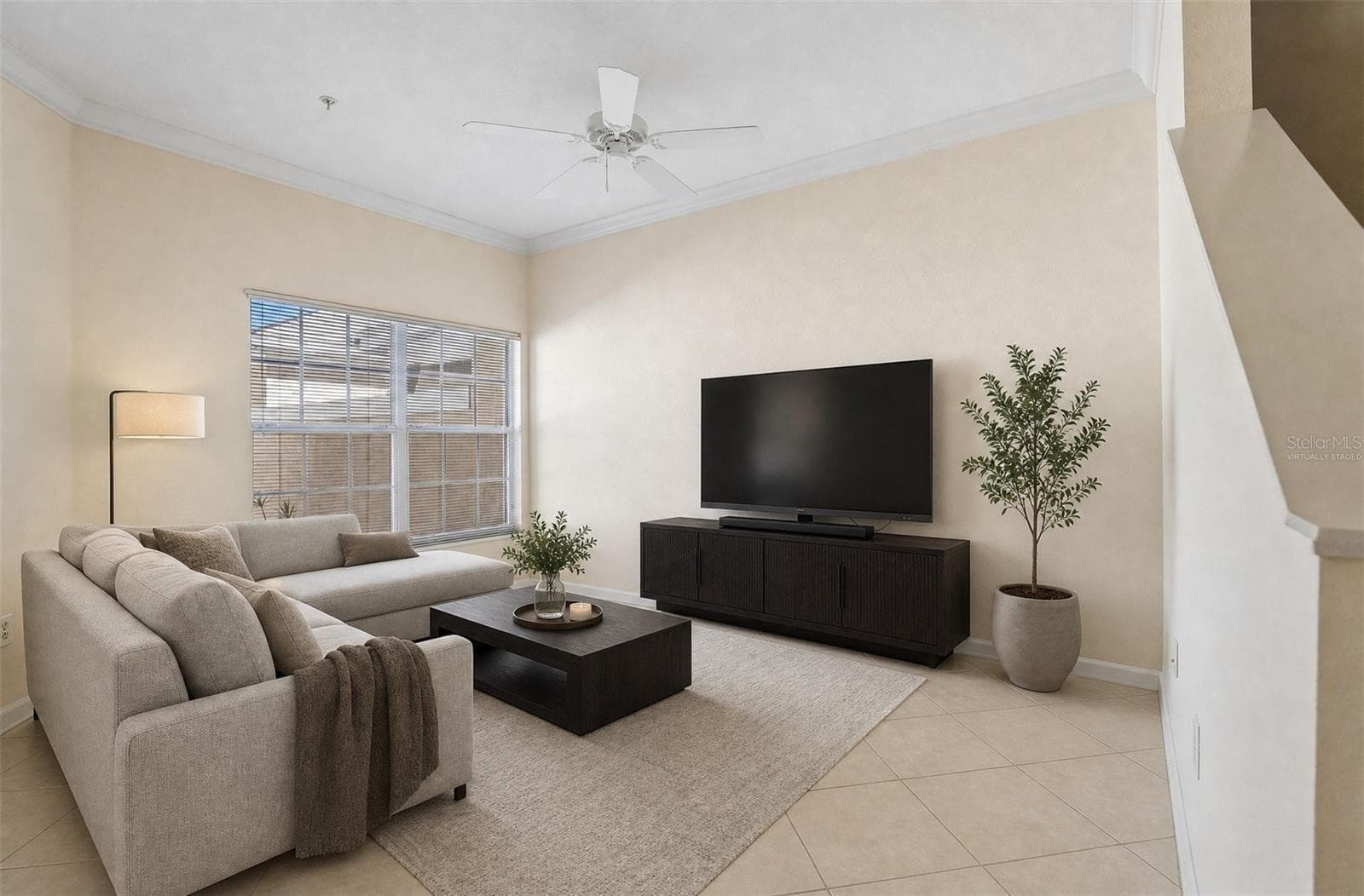 Family room off the kitchen. Virtually Staged. - 8525 WATERWILLOW PL, ORLANDO
