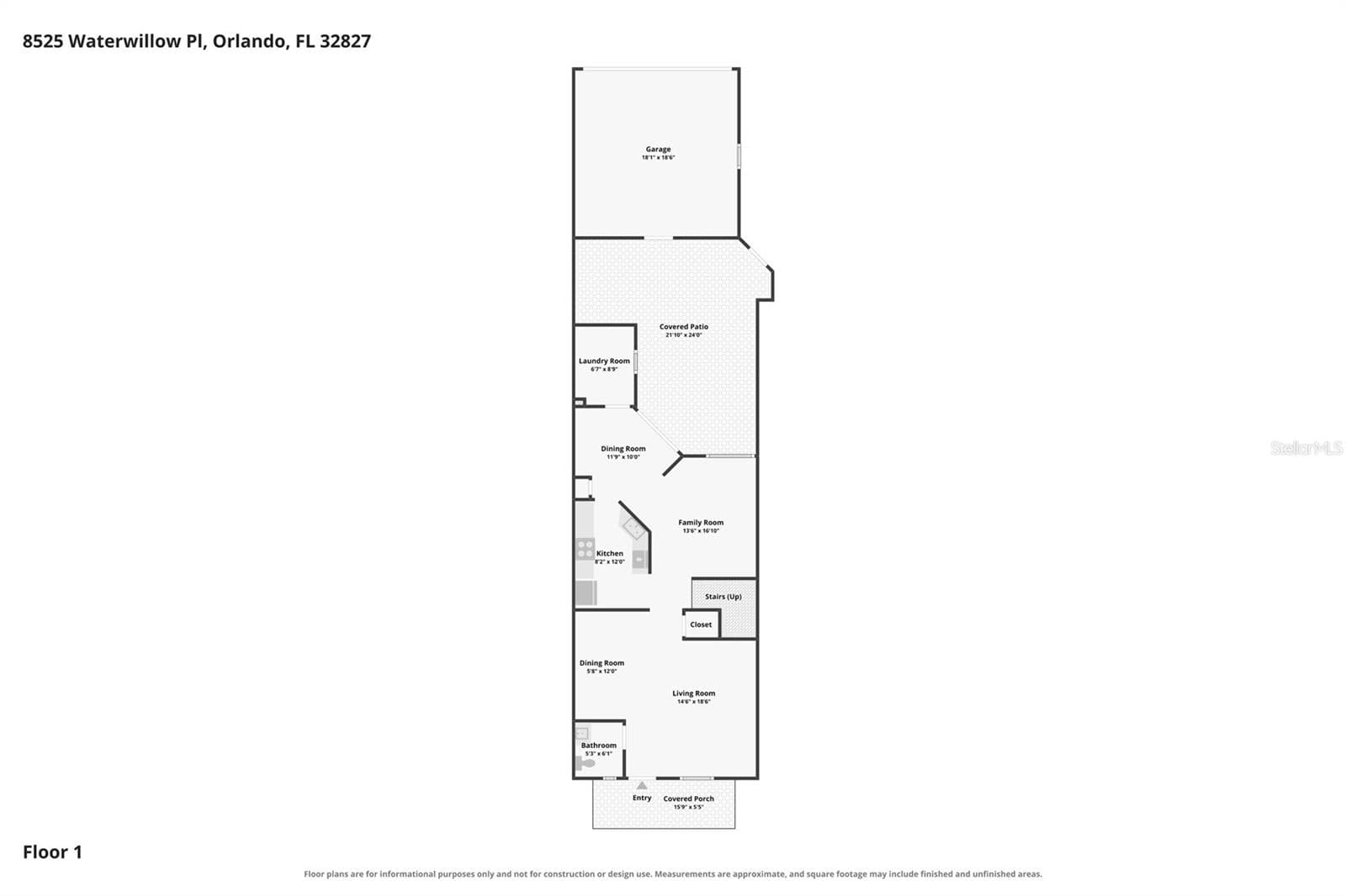 Floor Plan. - 8525 WATERWILLOW PL, ORLANDO