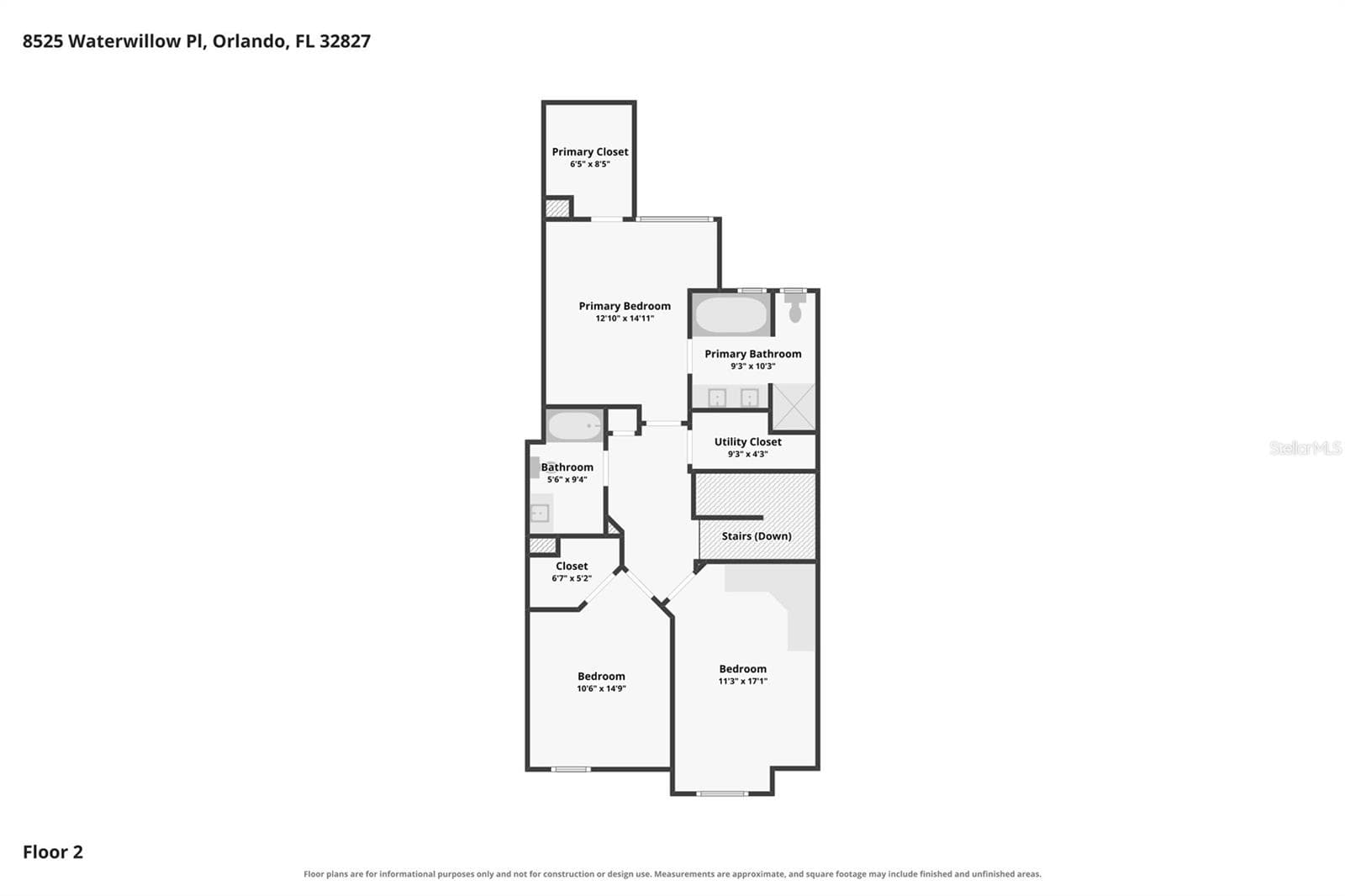 Floor Plan. - 8525 WATERWILLOW PL, ORLANDO