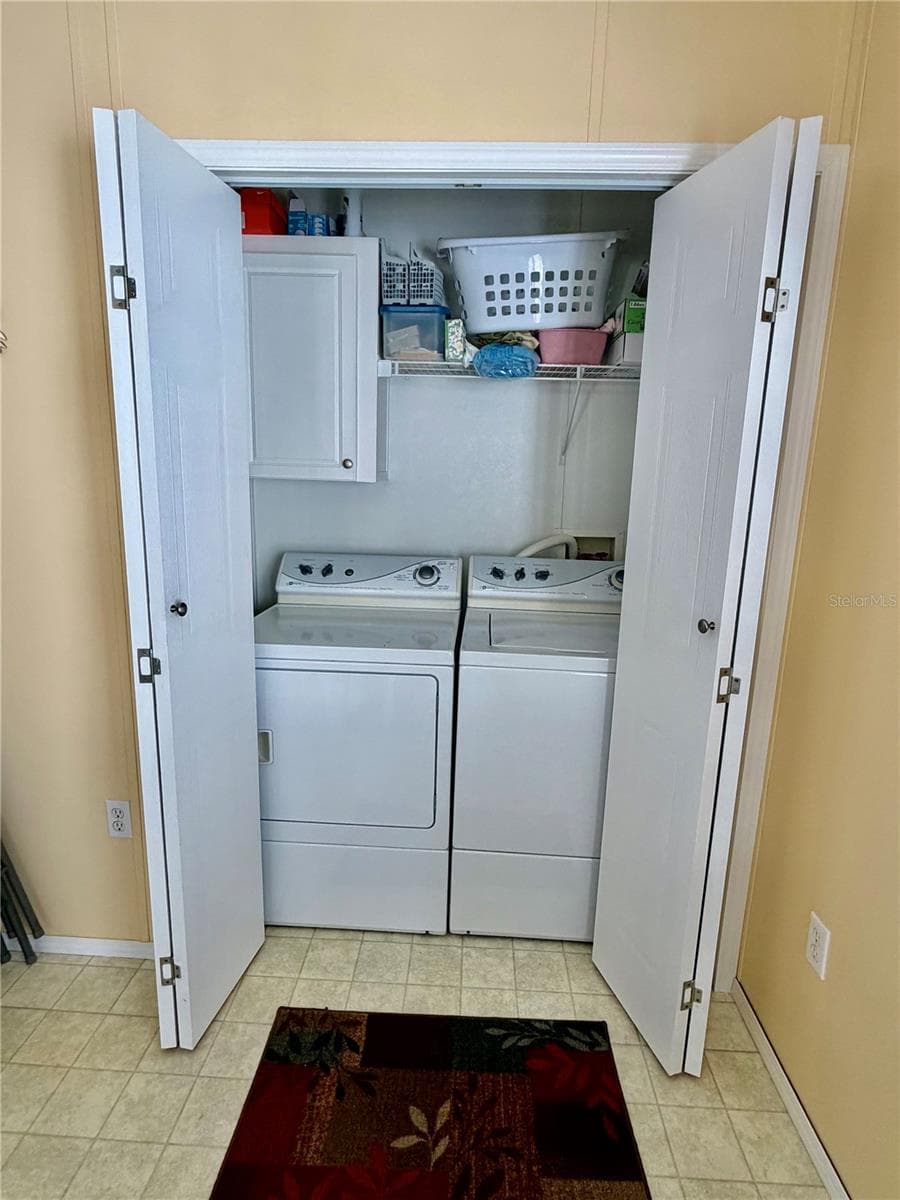 Indoor Laundry room at the back of the kitchen - 34012 AZALEA DR N, PINELLAS PARK