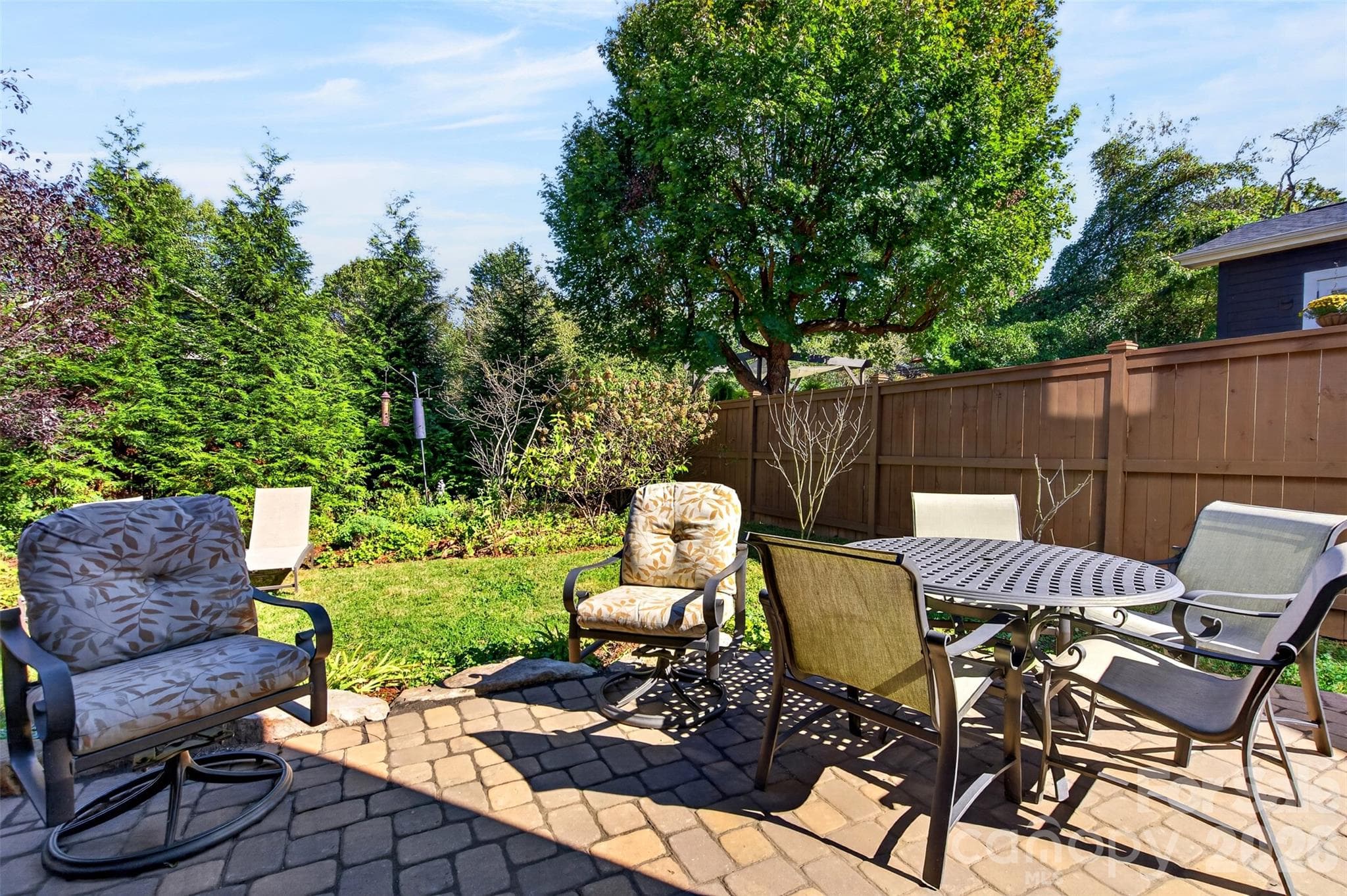Backyard patio - 70 Garden Circle, Asheville