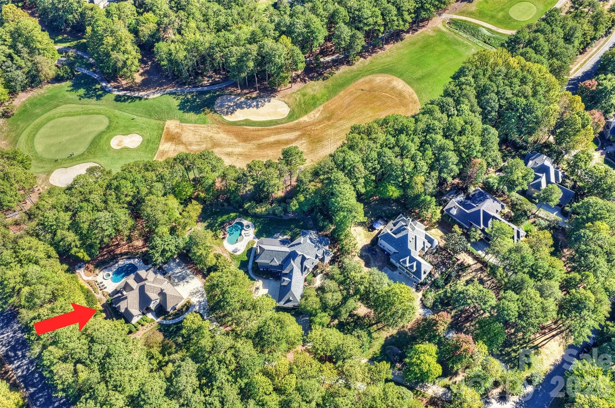 Golf Course Aerial View - 134 Wellfleet Lane, Mooresville