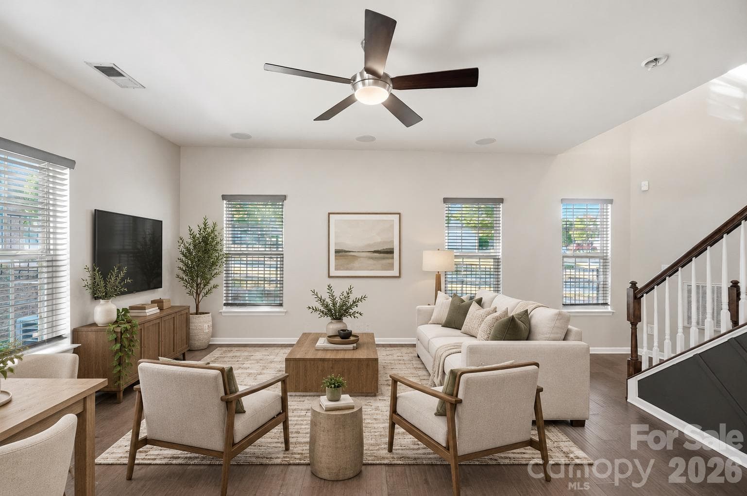 Virtually staged - 1823 Fleetwood Drive, Charlotte