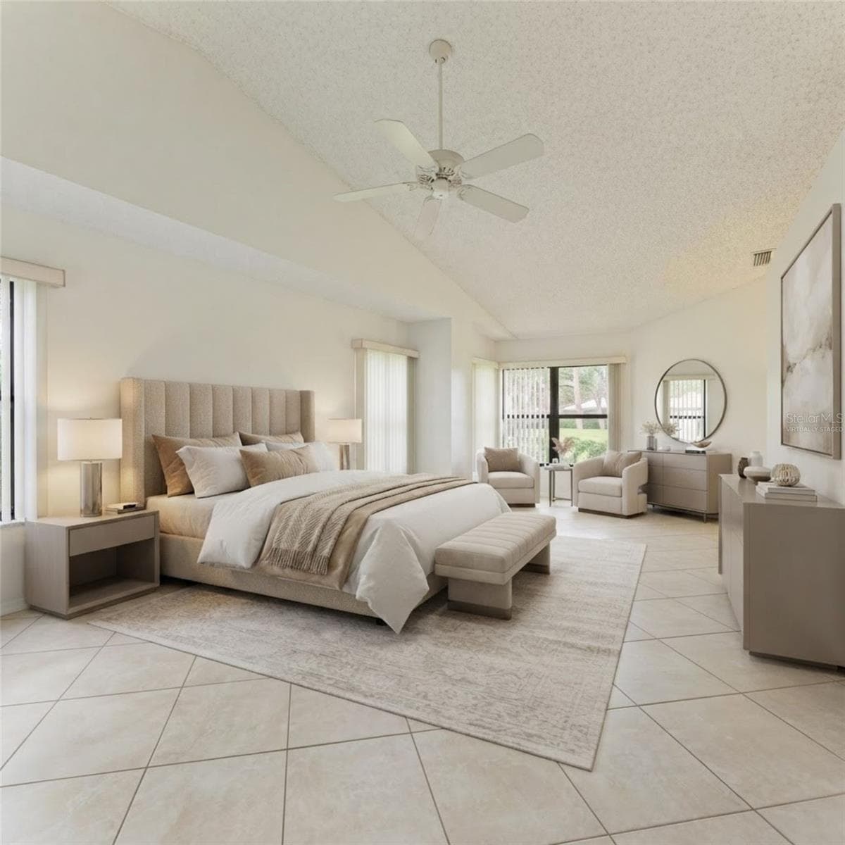 Primary Bedroom Virtually Staged - 101 SOUTHAMPTON PL N #248, VENICE