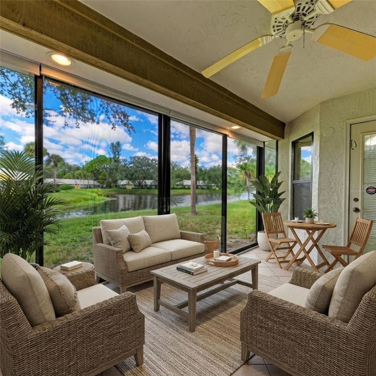Lanai Virtually Staged - 101 SOUTHAMPTON PL N #248, VENICE