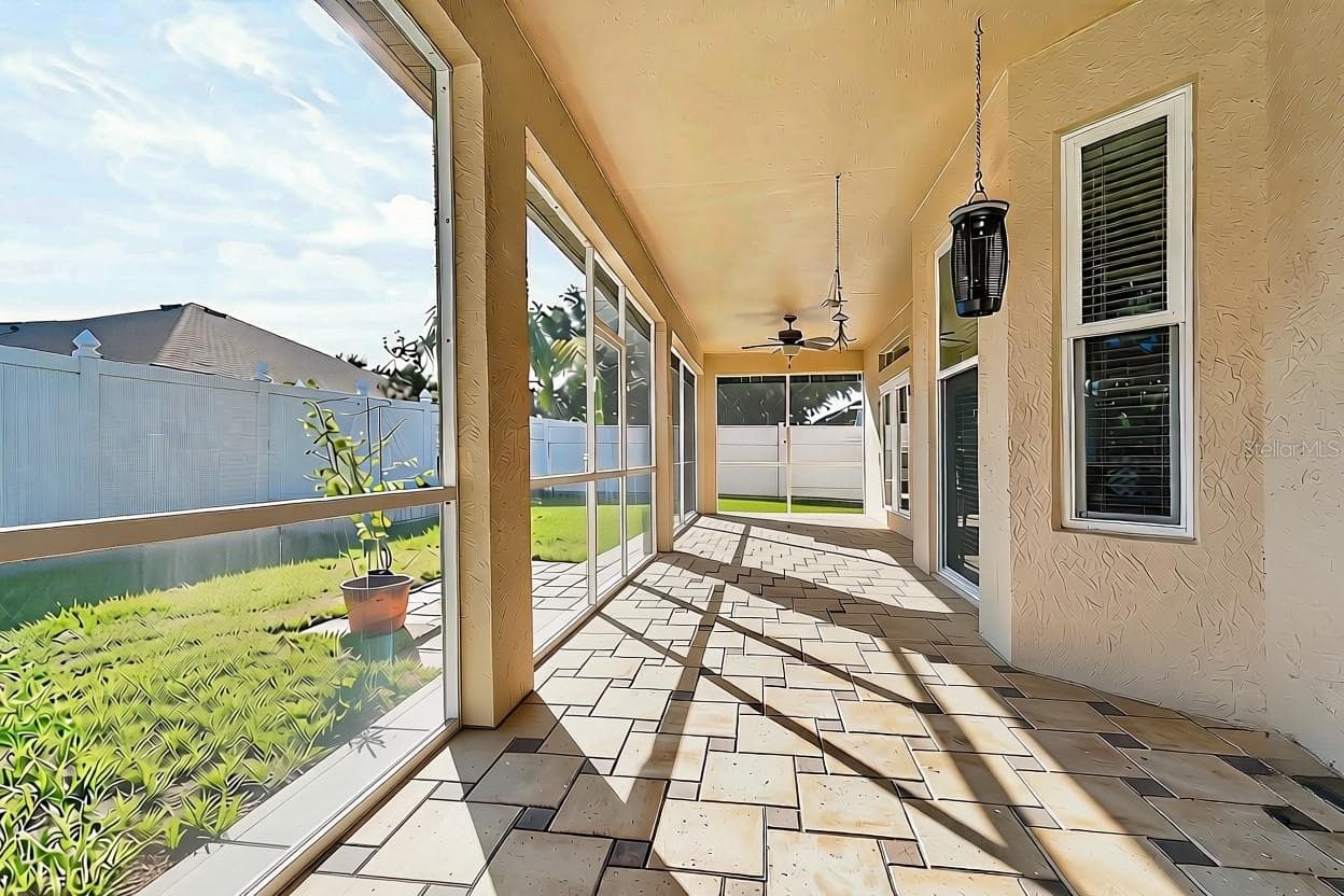 Screened in back porch/lanai - 2970 SOUTHERN PINES LOOP, CLERMONT