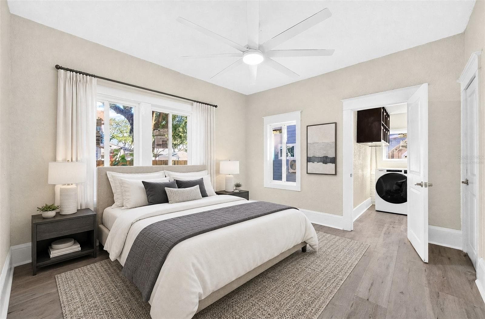 Bedroom 2. Virtually Staged - 211 S MAPLE AVE, SANFORD
