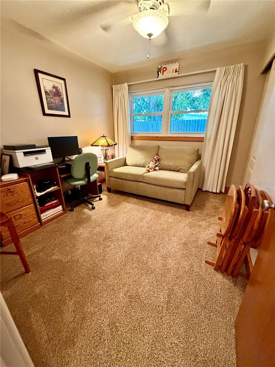 Bedroom 2 - currently being used as an office. Closets have sliding doors - 6481 82ND AVE N, PINELLAS PARK