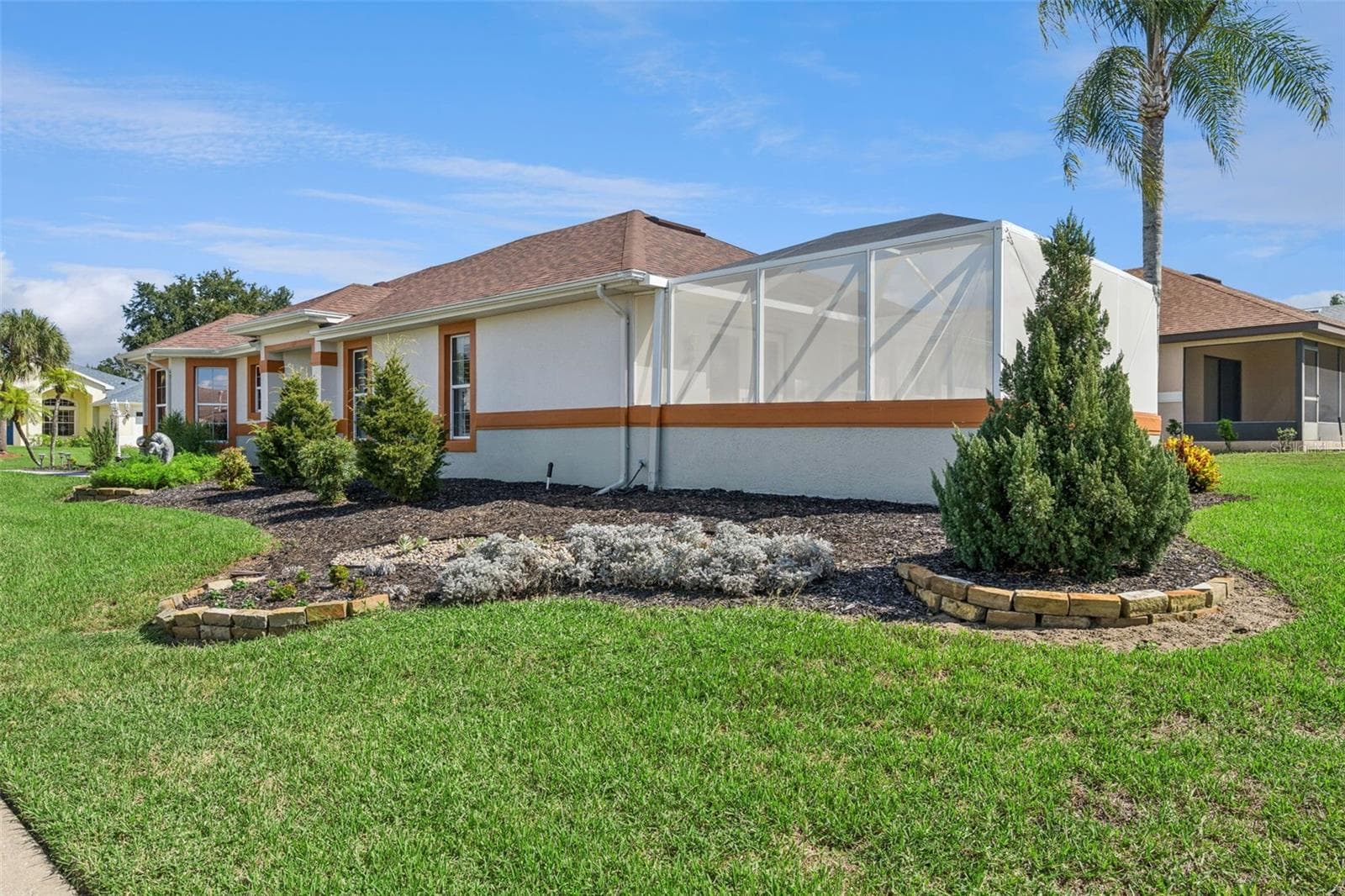 Front from the lanai end of the house. - 4900 CANOE CT, TAVARES