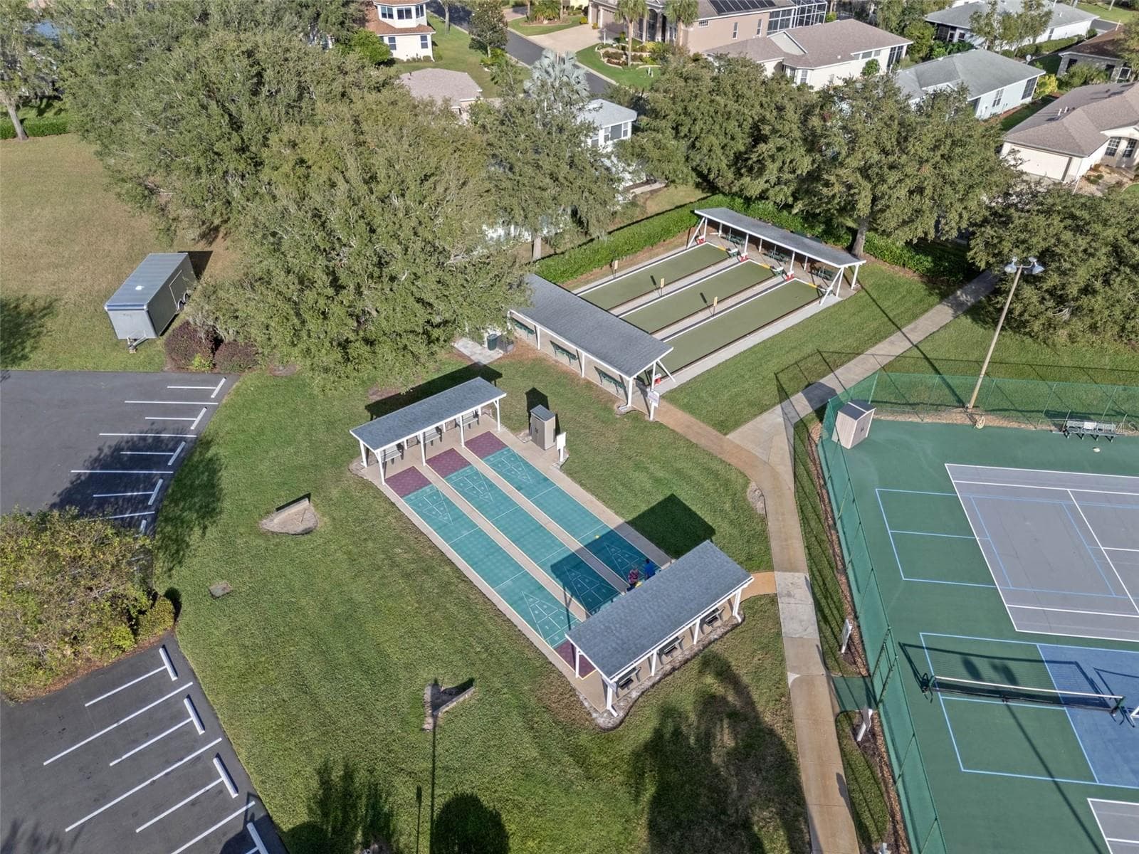 Covered shuffleboard courts. - 4900 CANOE CT, TAVARES