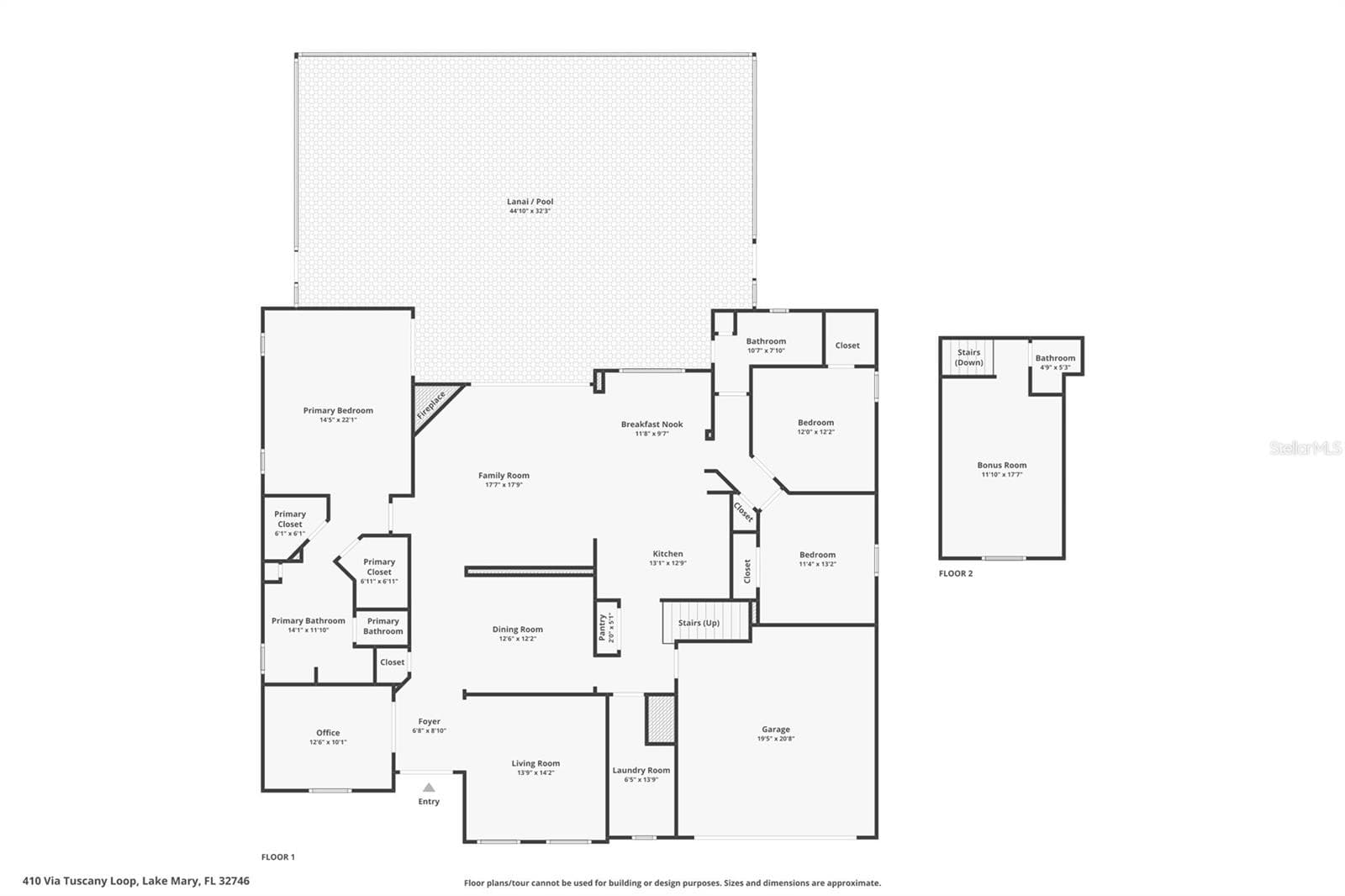 Floorplan - 410 VIA TUSCANY LOOP, LAKE MARY