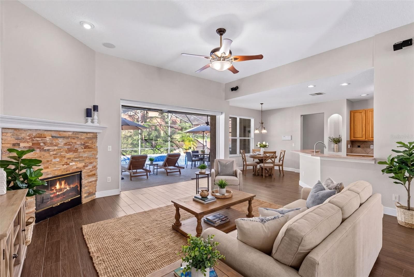 Family Room - Virtually Staged - 410 VIA TUSCANY LOOP, LAKE MARY