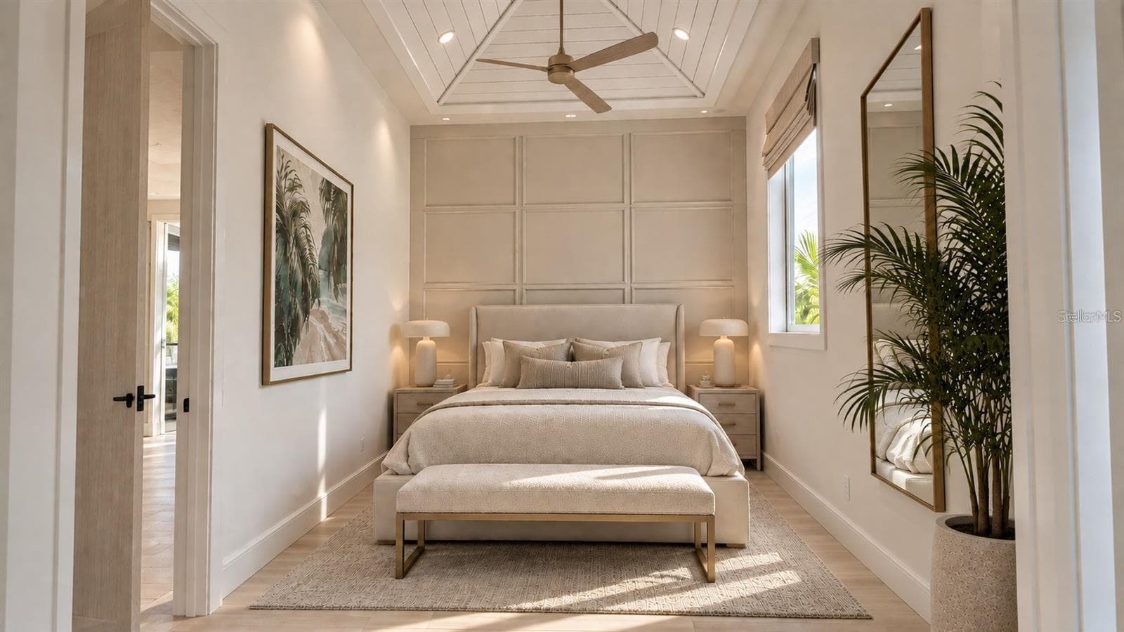 Guest bedroom, with virtual staging. - 838 NORSOTA WAY, SARASOTA