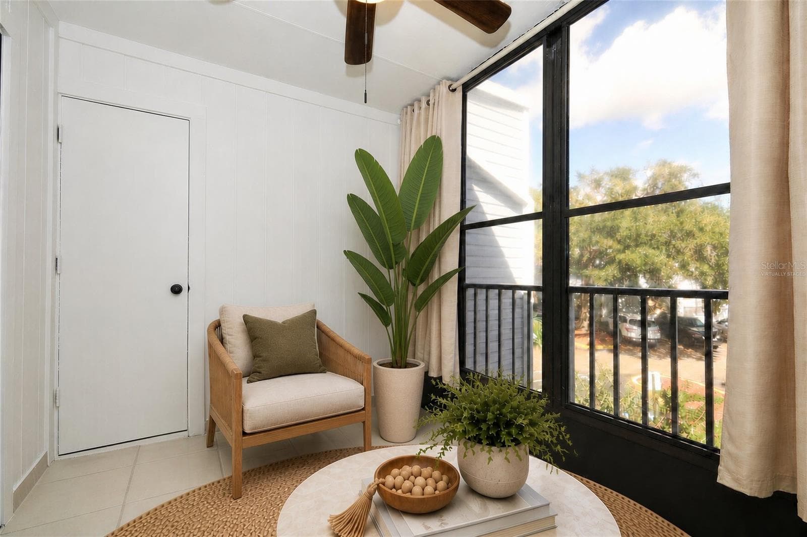 Screened Patio Virtually Staged - 3823 ATRIUM DR #U-7, ORLANDO