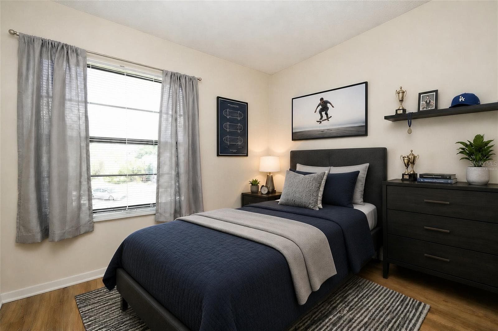 Bedroom 2 Virtually Staged - 3823 ATRIUM DR #U-7, ORLANDO