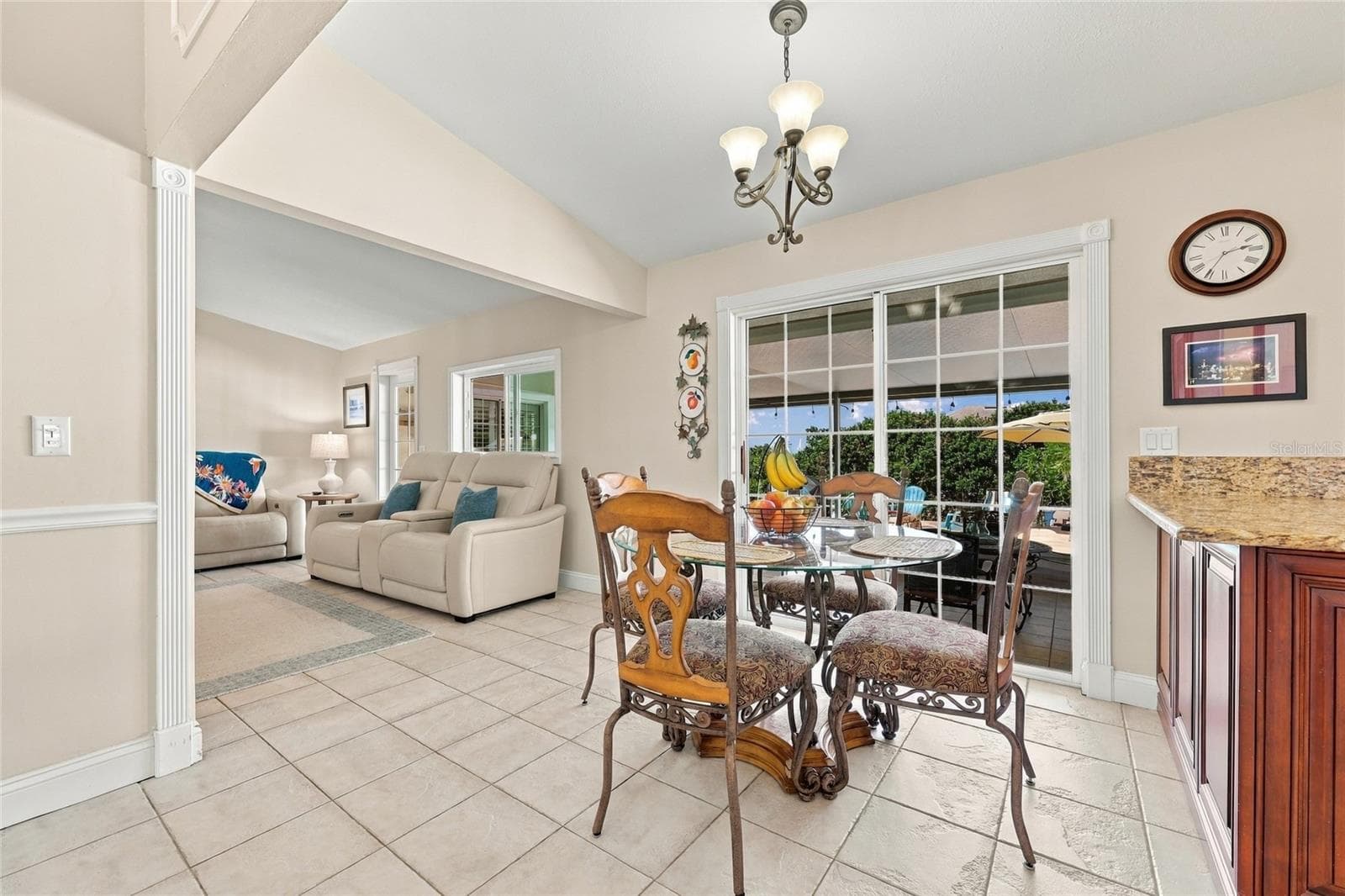 Eat in kitchen area with sliders to lanai - 13205 MARIA AVE, CLERMONT